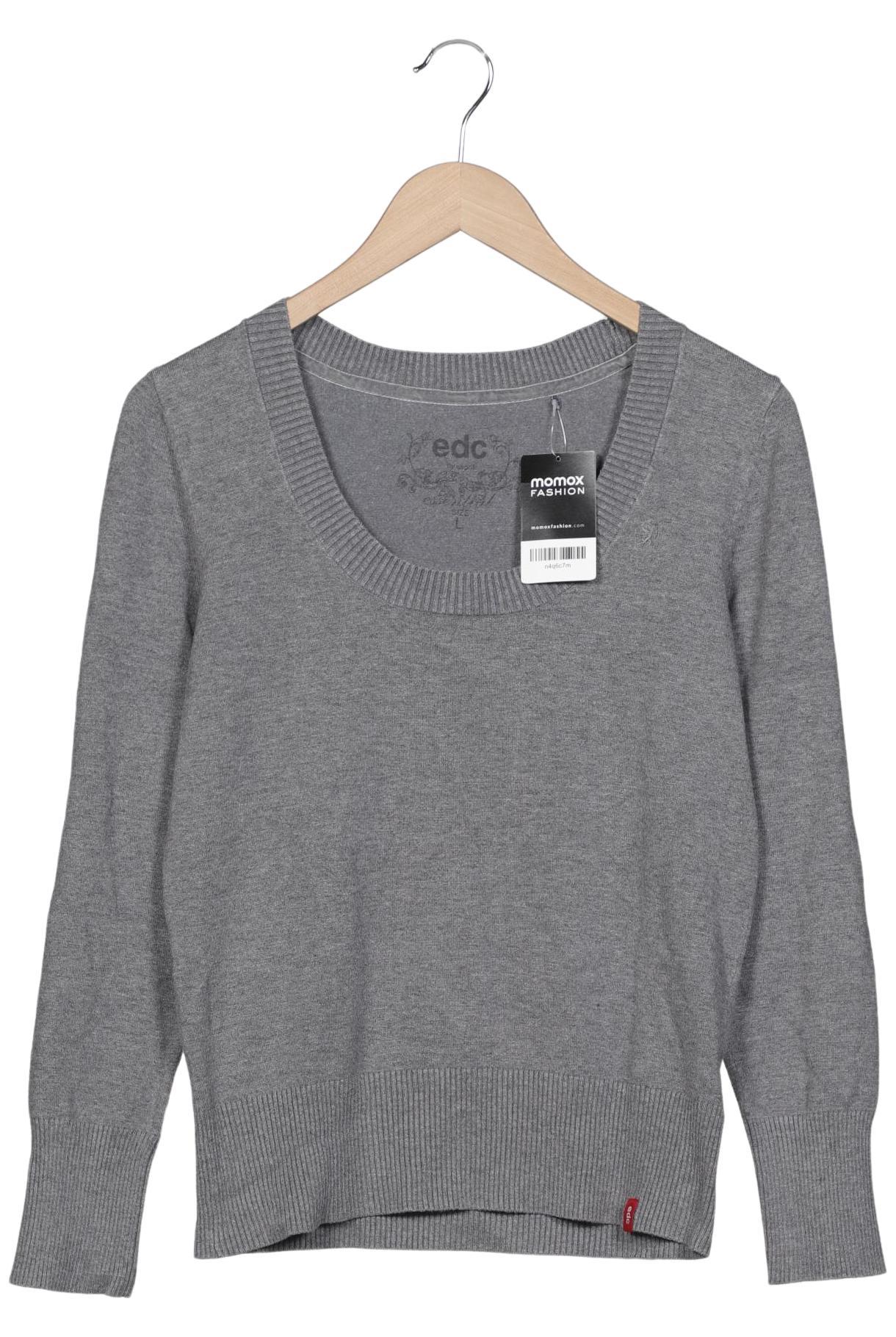 

edc by Esprit Damen Pullover, grau, Gr. 42