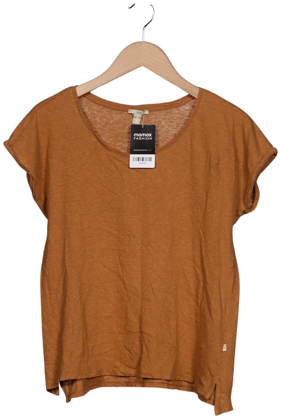 

edc by Esprit Damen T-Shirt, braun, Gr. 38
