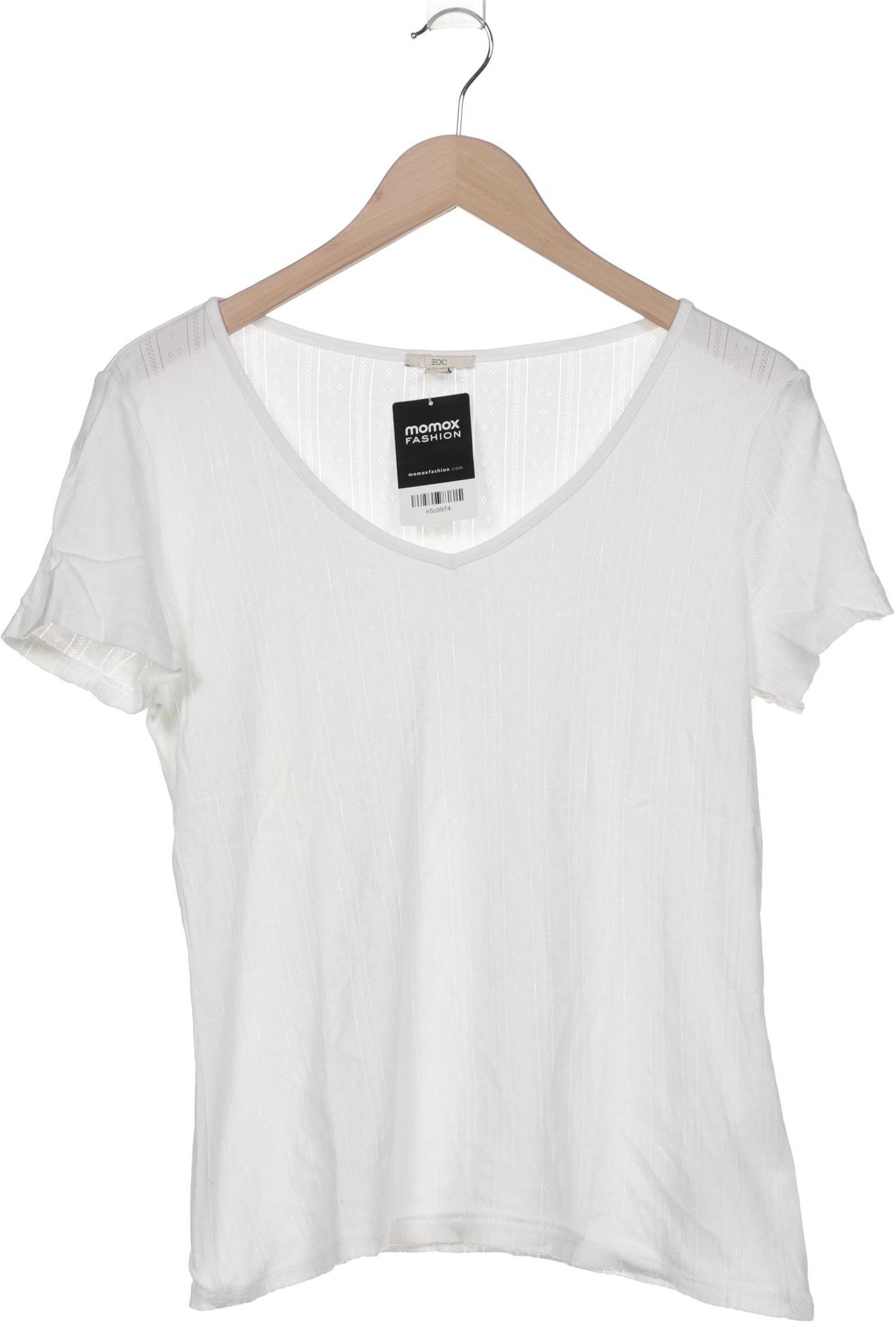 

edc by Esprit Damen T-Shirt, cremeweiß, Gr. 42