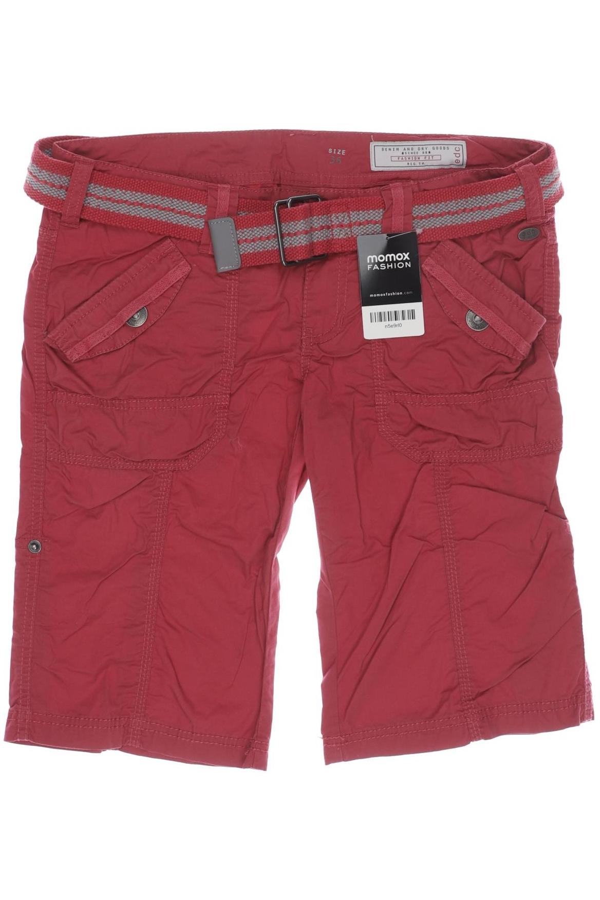 

edc by Esprit Damen Shorts, rot, Gr. 36