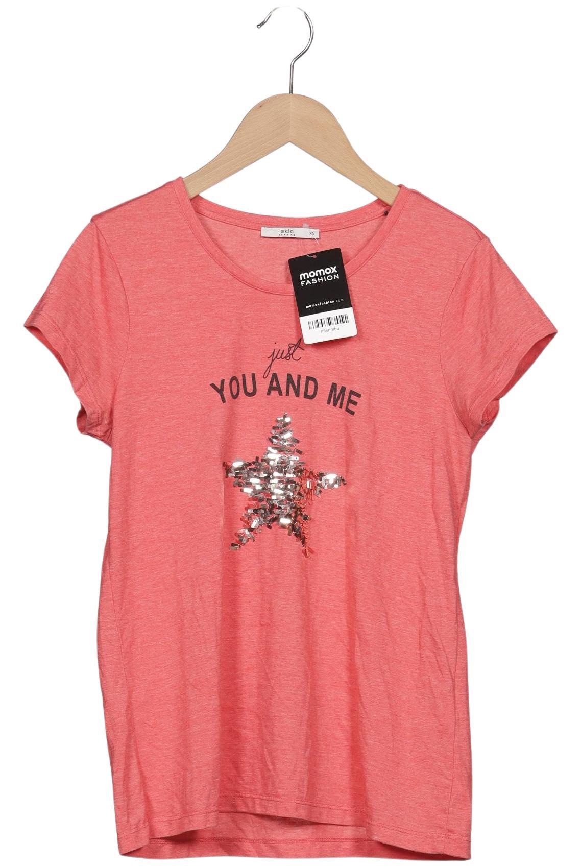 

edc by Esprit Damen T-Shirt, pink, Gr. 34