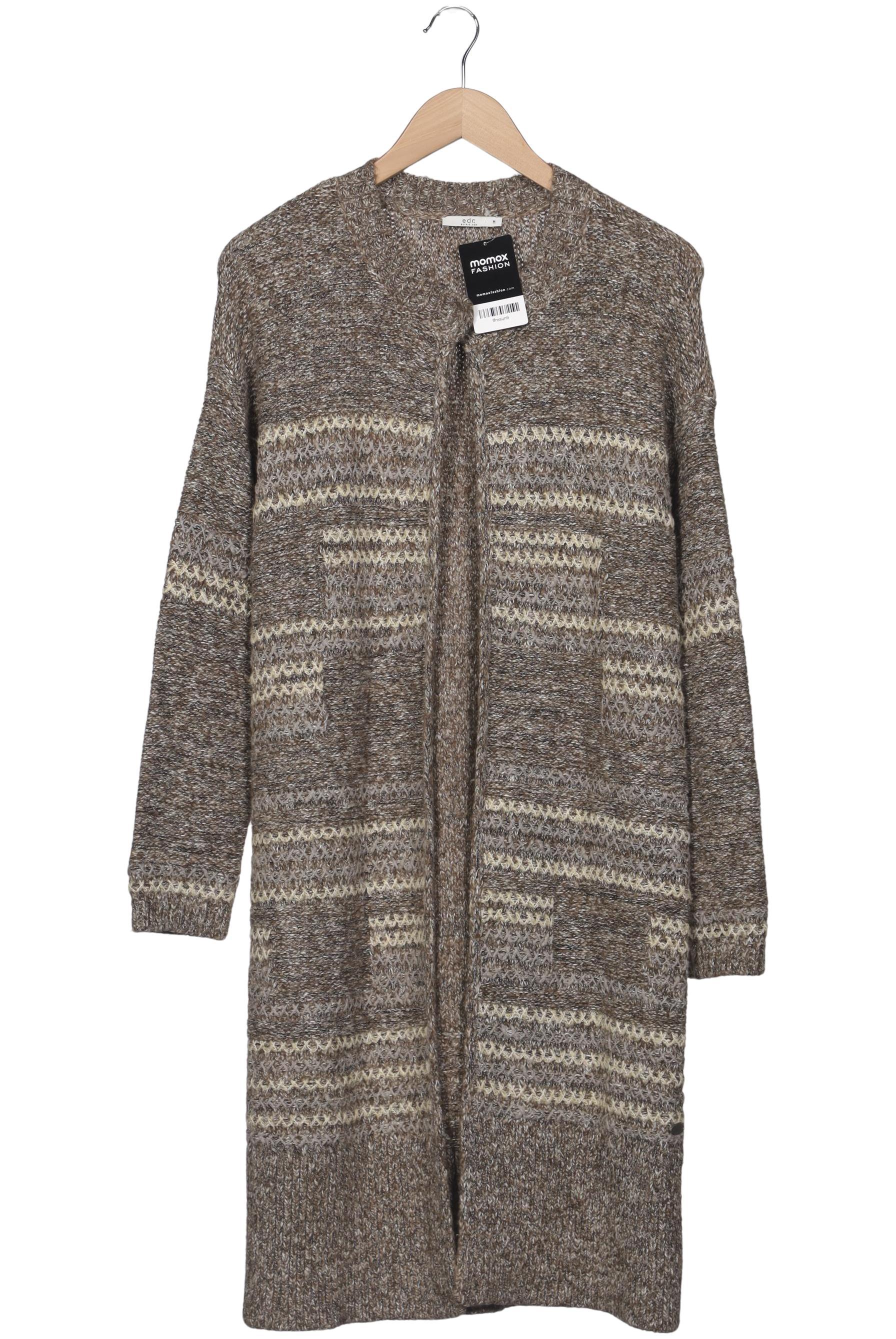 

edc by Esprit Damen Strickjacke, beige, Gr. 38