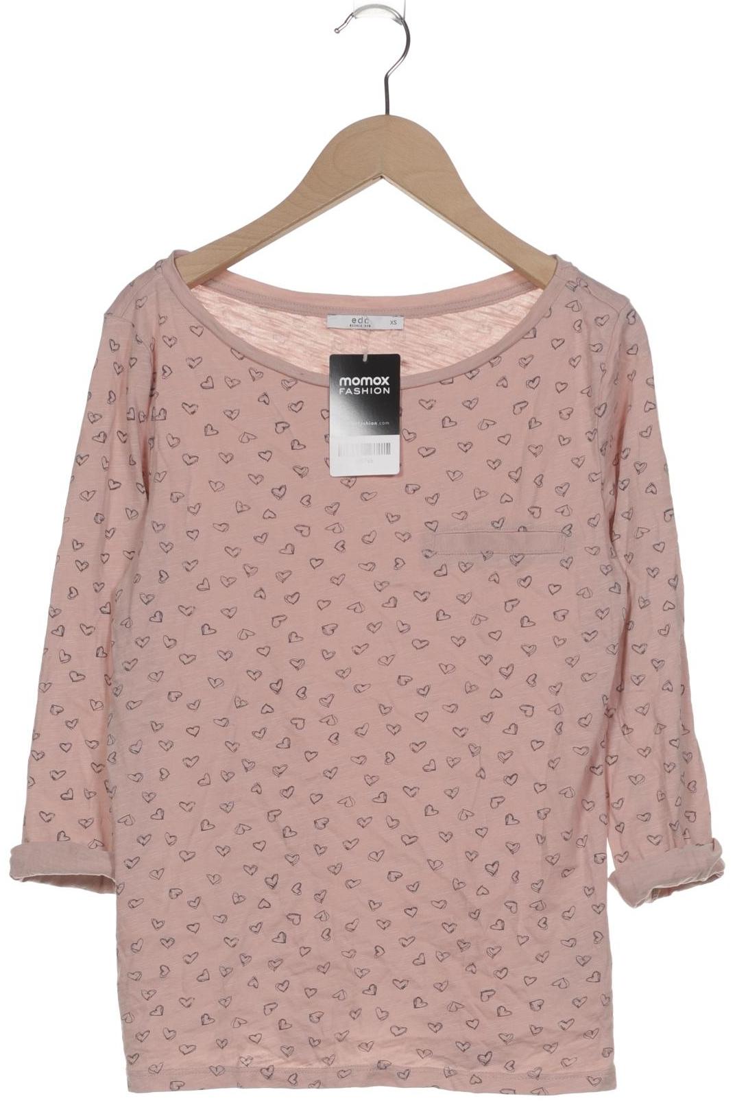 

edc by Esprit Damen Langarmshirt, pink, Gr. 34