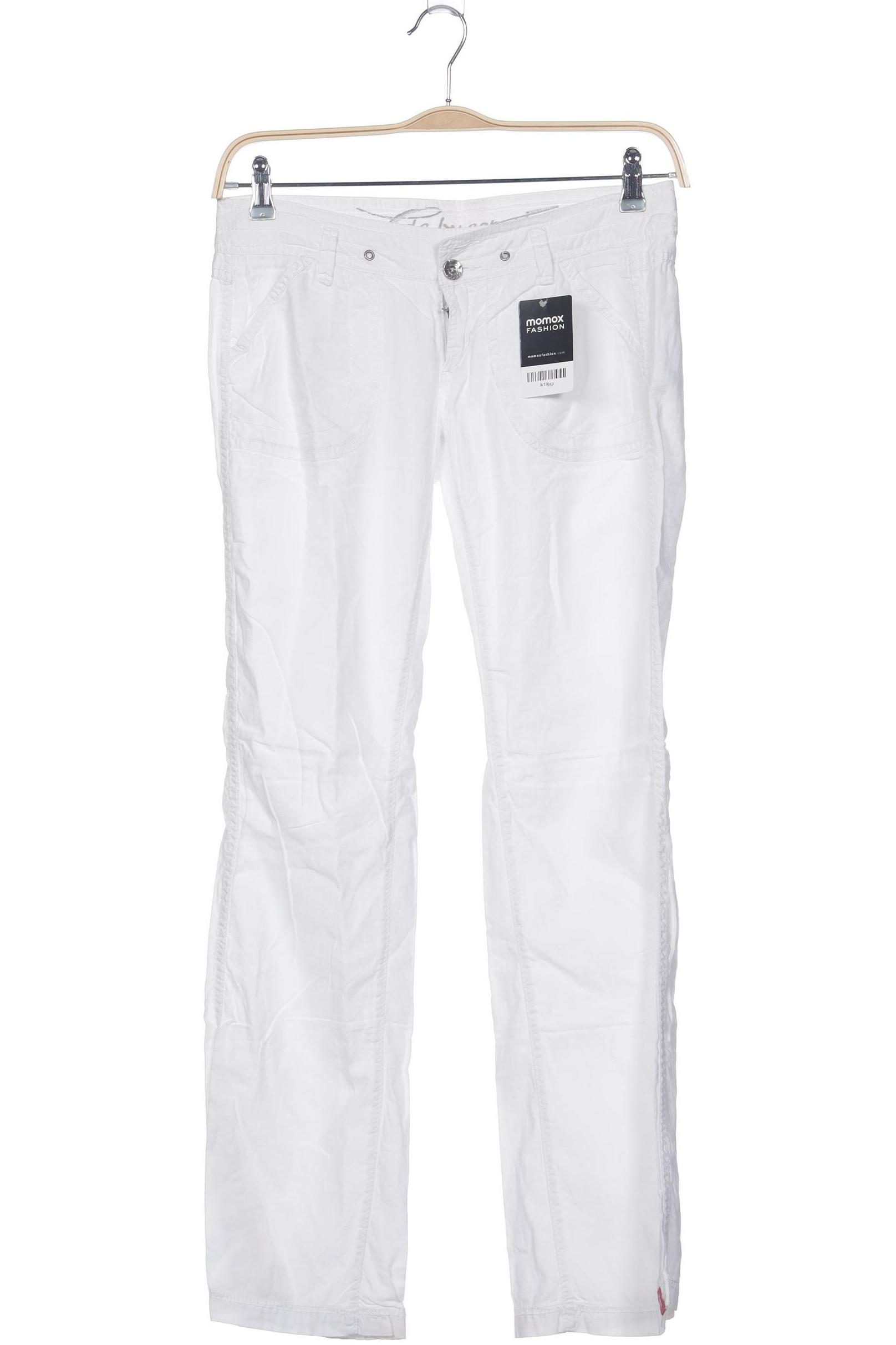 

edc by Esprit Damen Stoffhose, weiß, Gr. 34