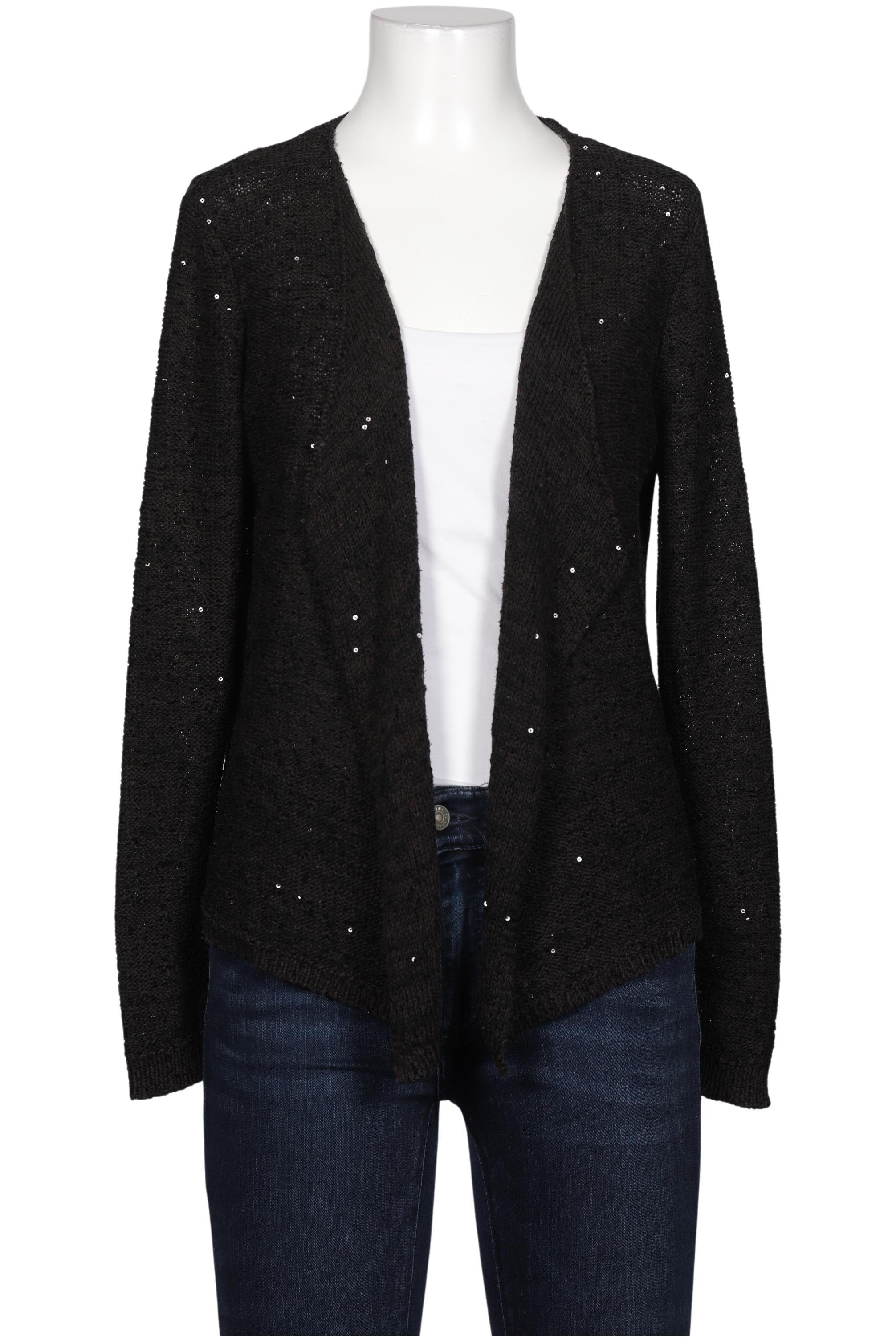 

edc by Esprit Damen Strickjacke, schwarz, Gr. 38