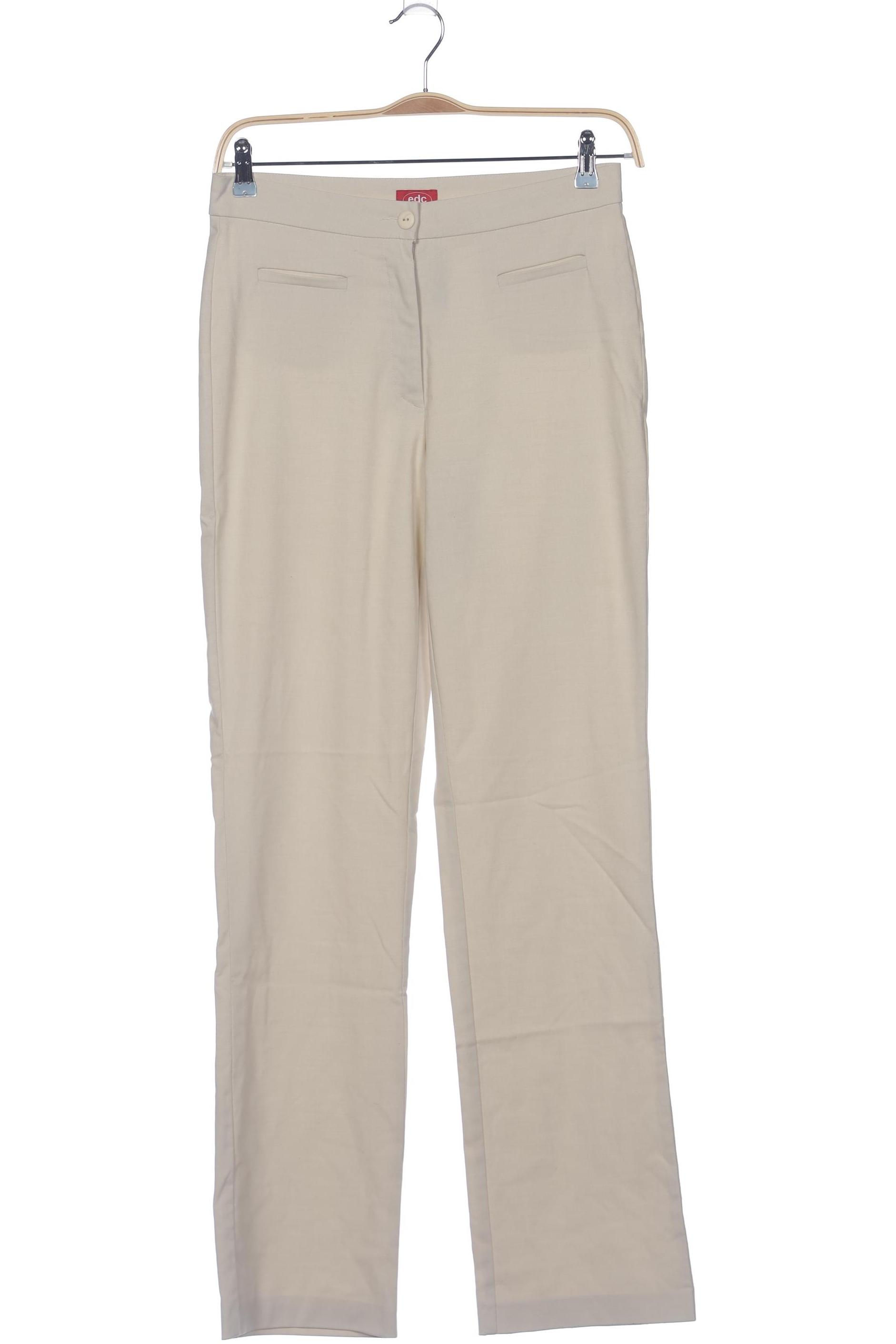 

edc by Esprit Damen Stoffhose, cremeweiß, Gr. 40