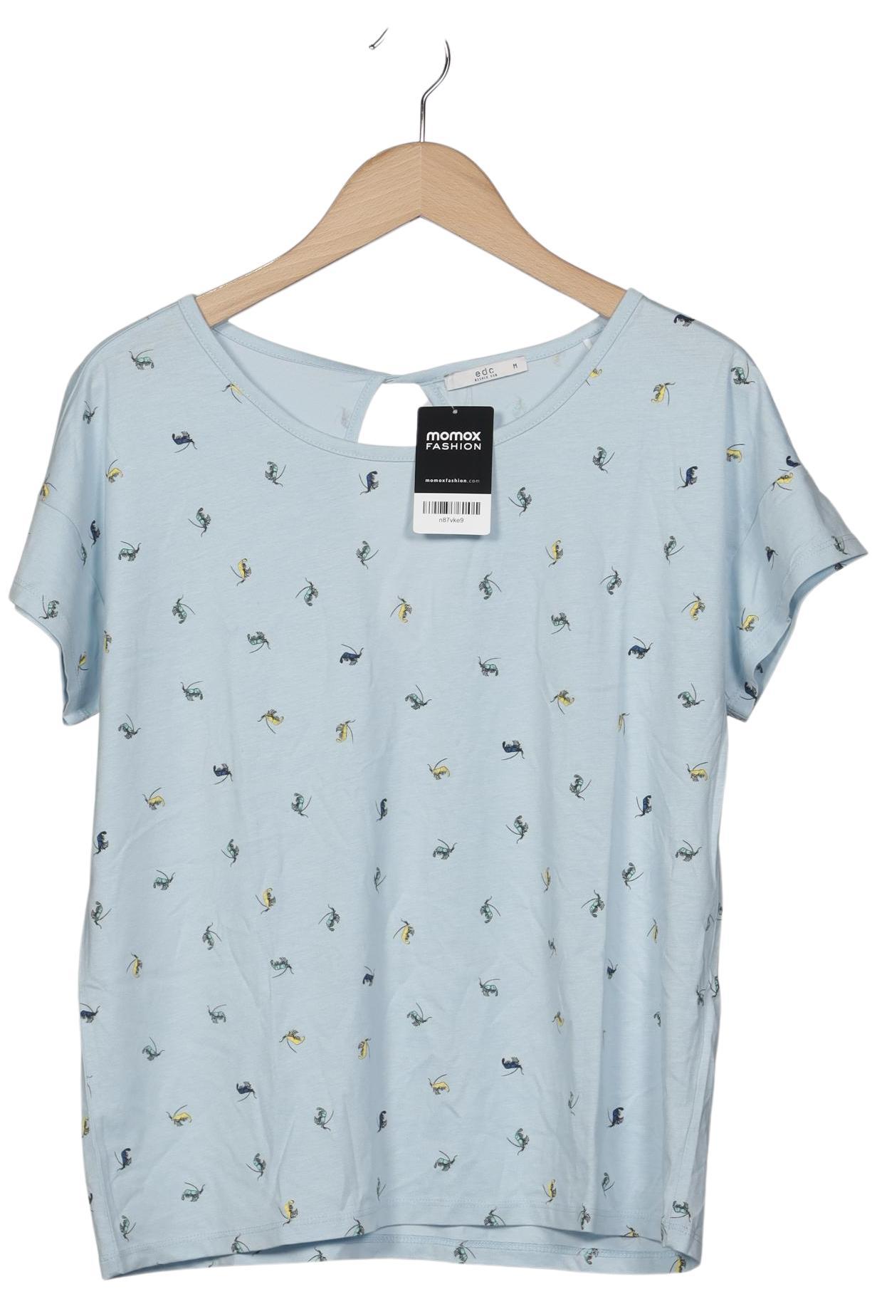 

edc by Esprit Damen T-Shirt, hellblau, Gr. 38