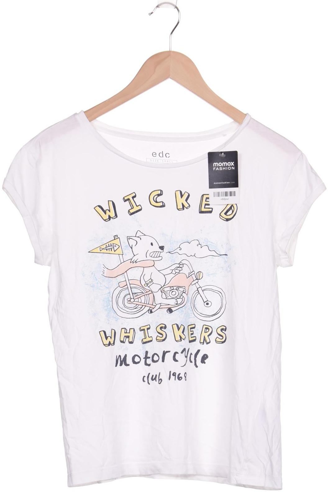 

edc by Esprit Damen T-Shirt, weiß