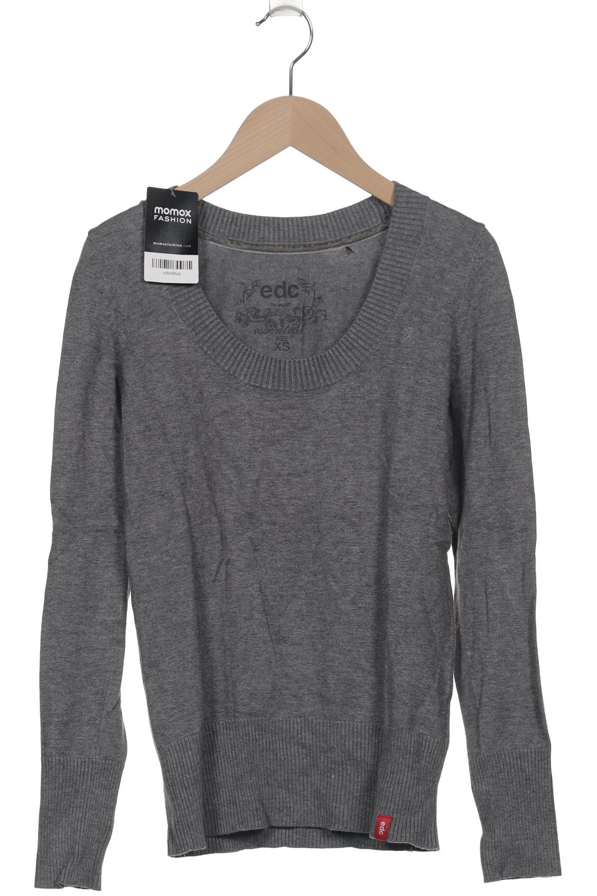 

edc by Esprit Damen Pullover, grau, Gr. 34