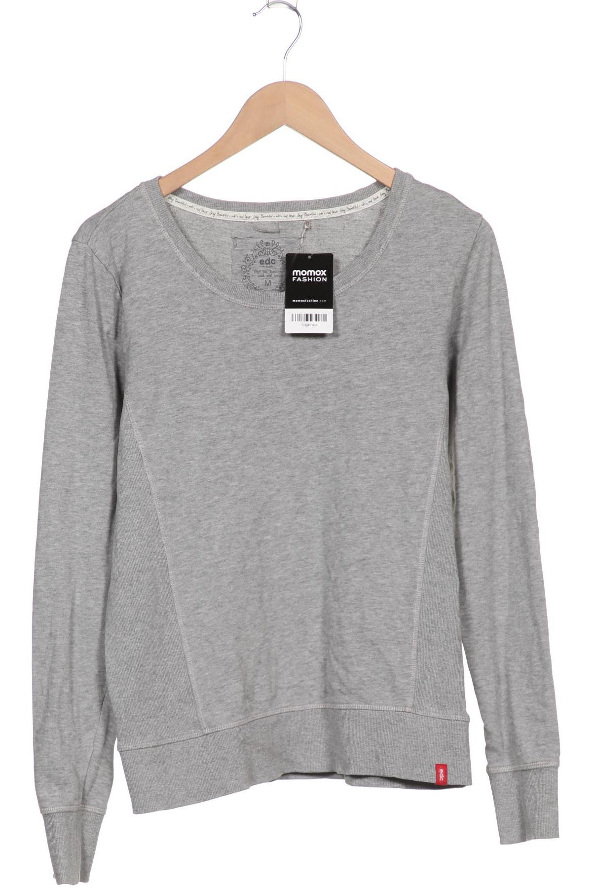 

edc by Esprit Damen Sweatshirt, grau, Gr. 38