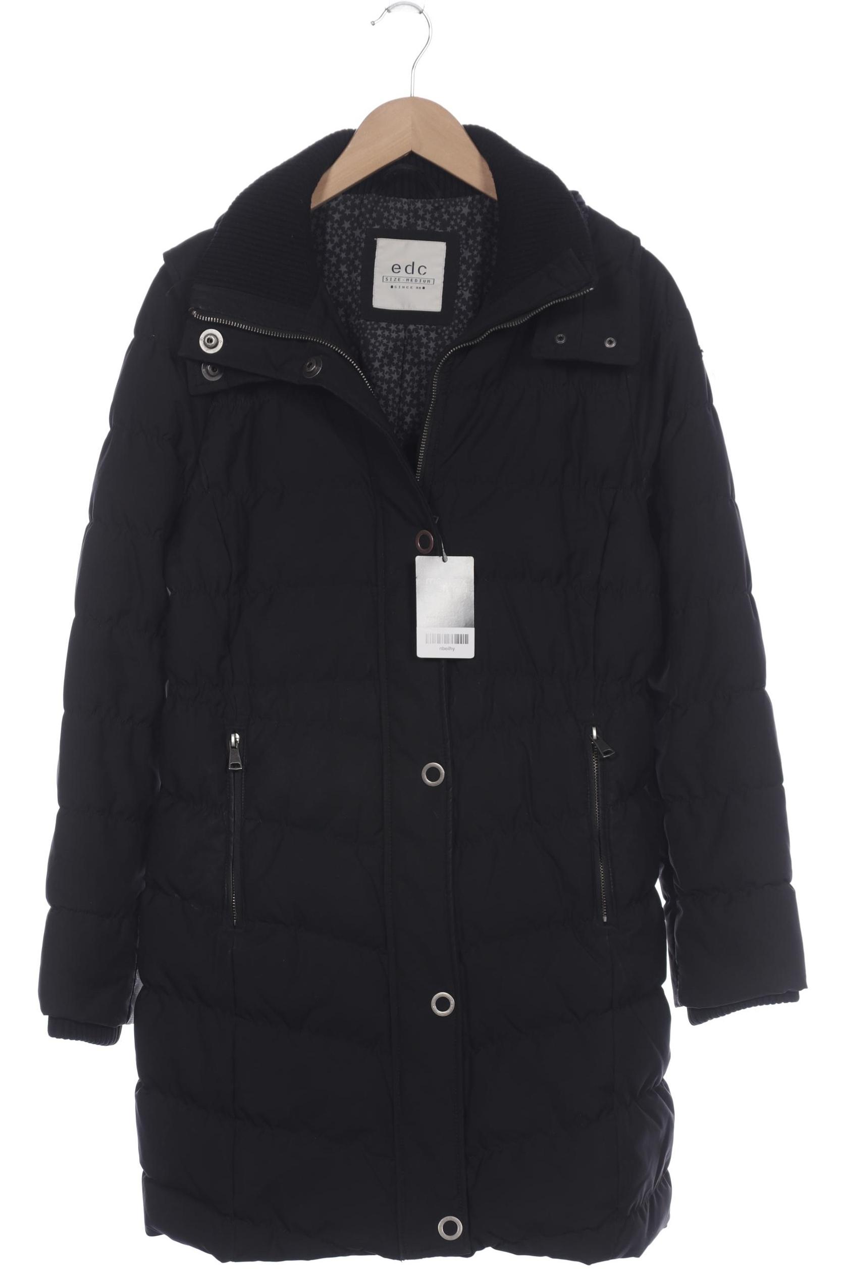 

edc by Esprit Damen Mantel, schwarz, Gr. 38