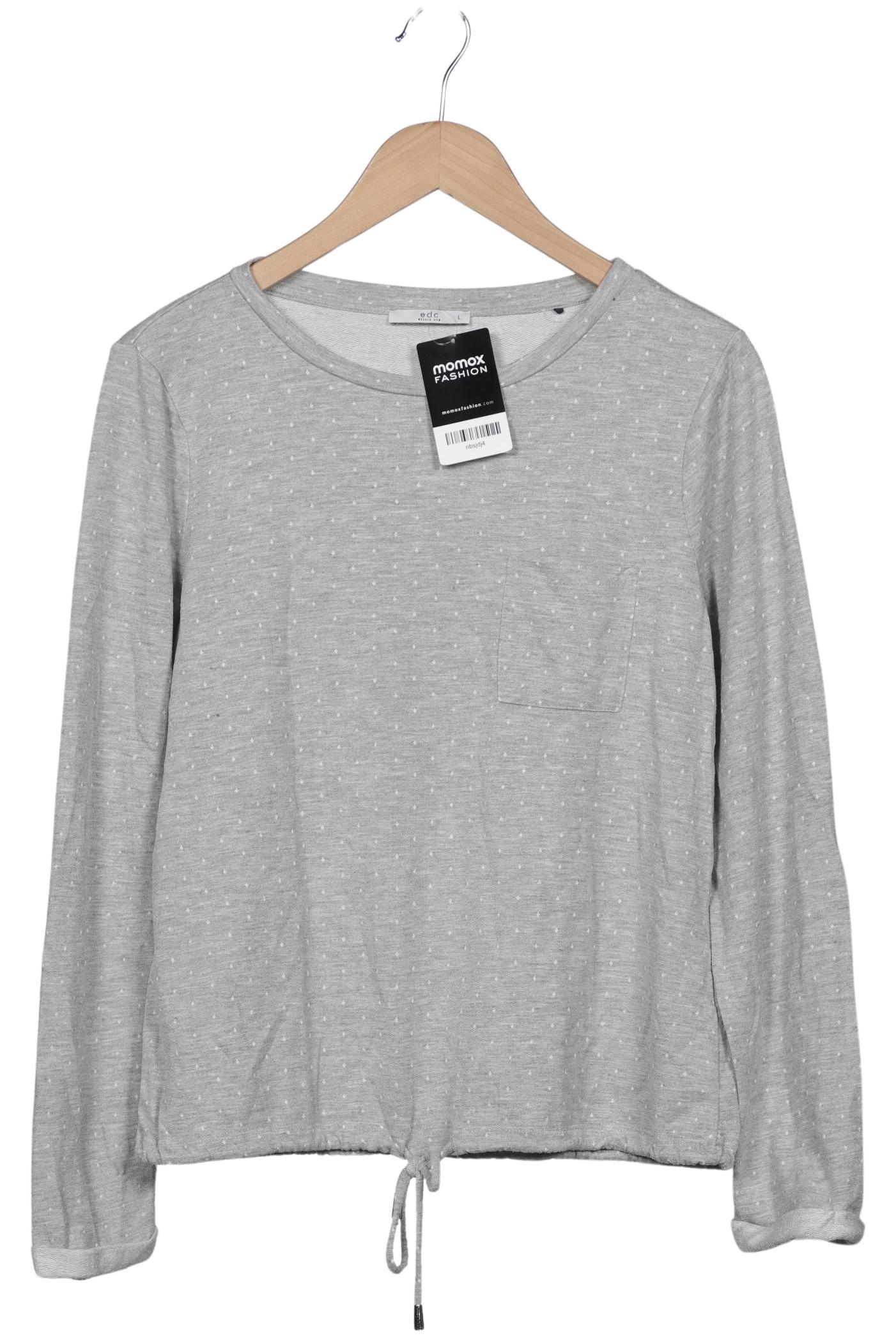 

edc by Esprit Damen Sweatshirt, grau, Gr. 42
