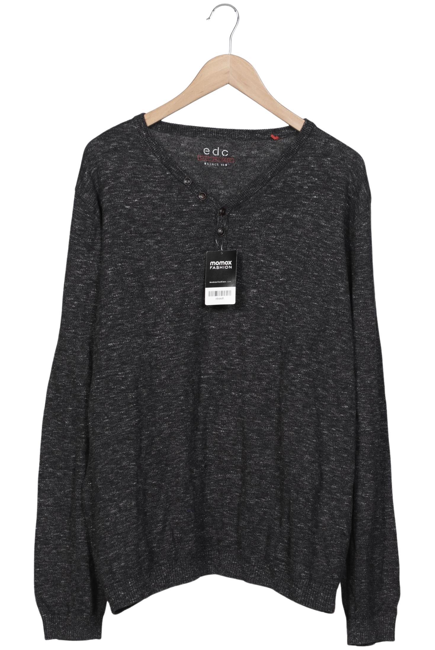 

edc by Esprit Herren Pullover, grau, Gr. 56