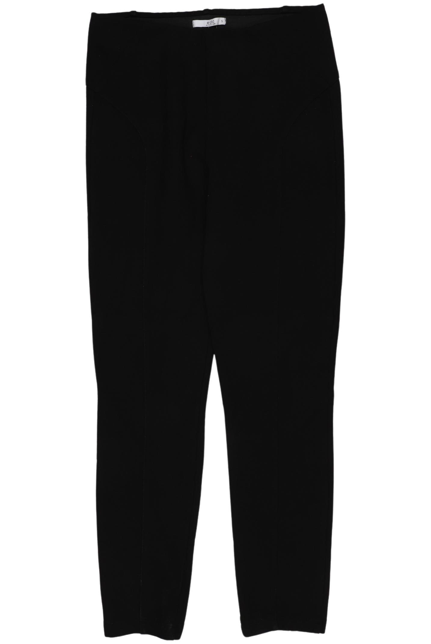

edc by Esprit Damen Stoffhose, schwarz, Gr. 0
