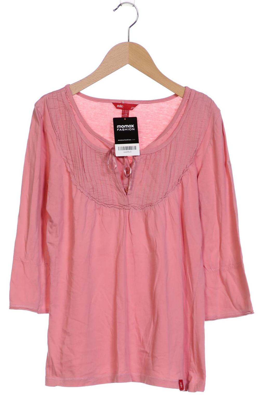 

edc by Esprit Damen Langarmshirt, pink, Gr. 34