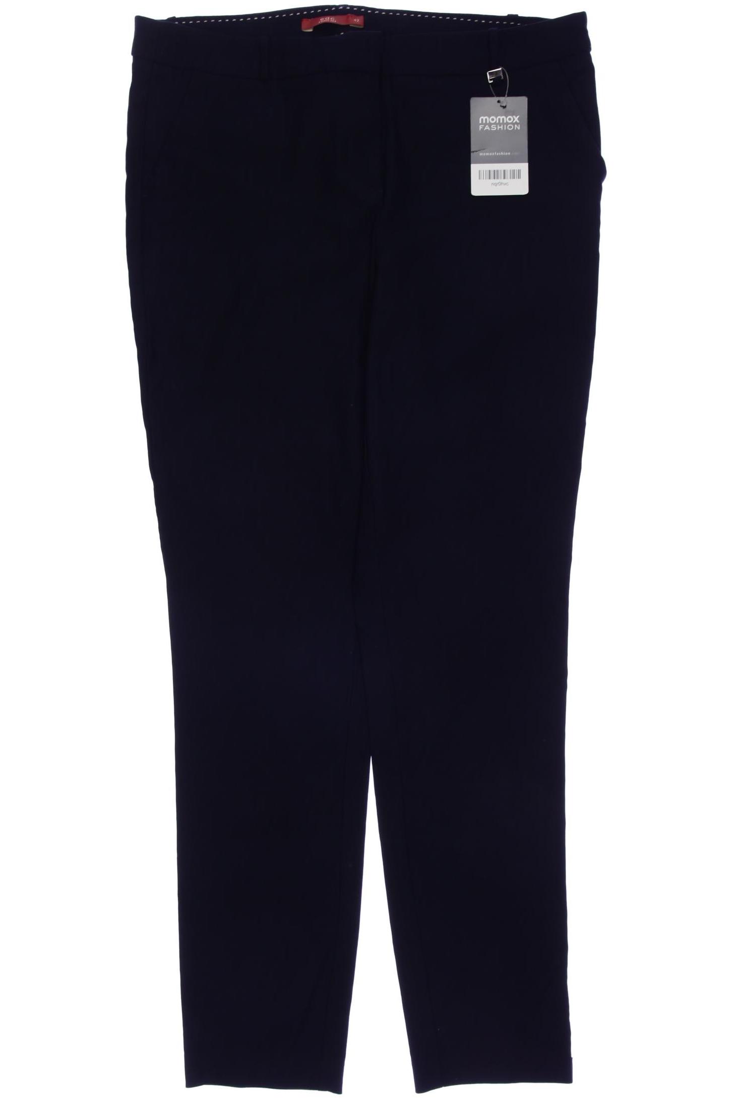 

edc by Esprit Damen Stoffhose, marineblau, Gr. 42