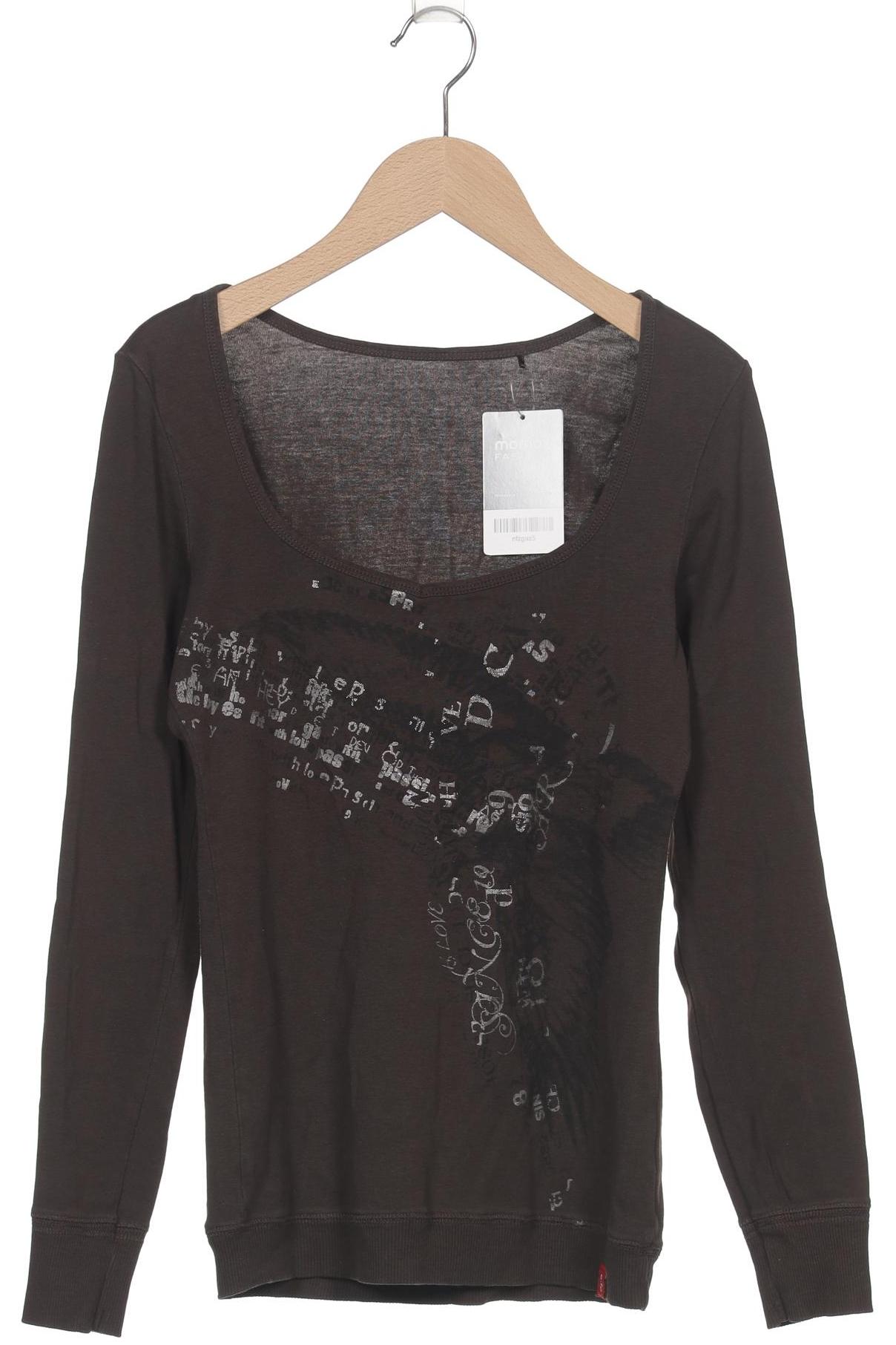 

edc by Esprit Damen Langarmshirt, braun, Gr. 38