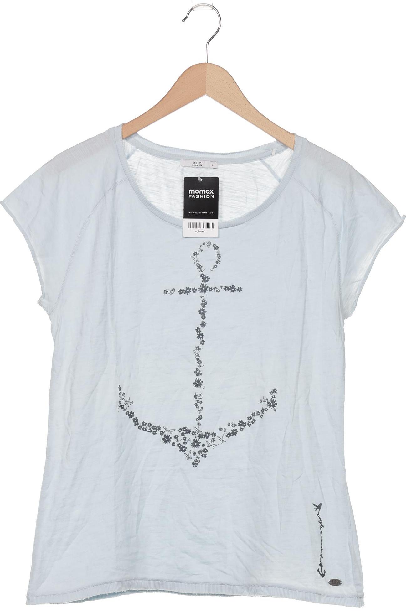 

edc by Esprit Damen T-Shirt, hellblau, Gr. 42