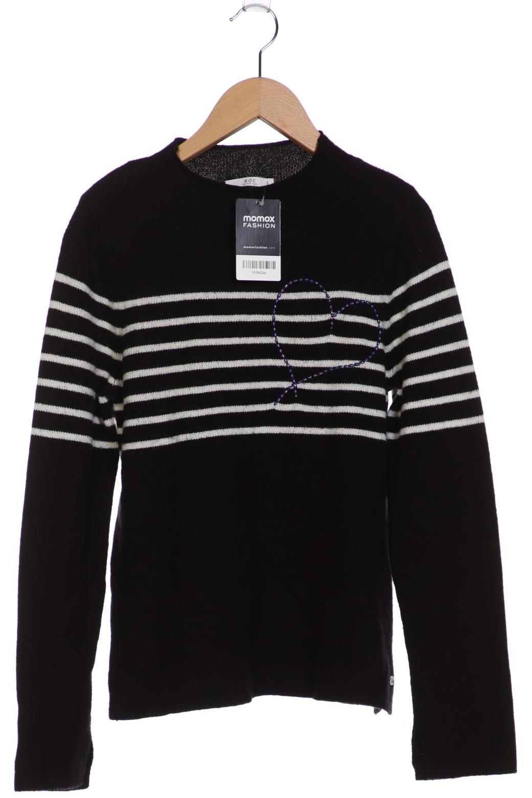 

edc by Esprit Damen Pullover, schwarz, Gr. 36