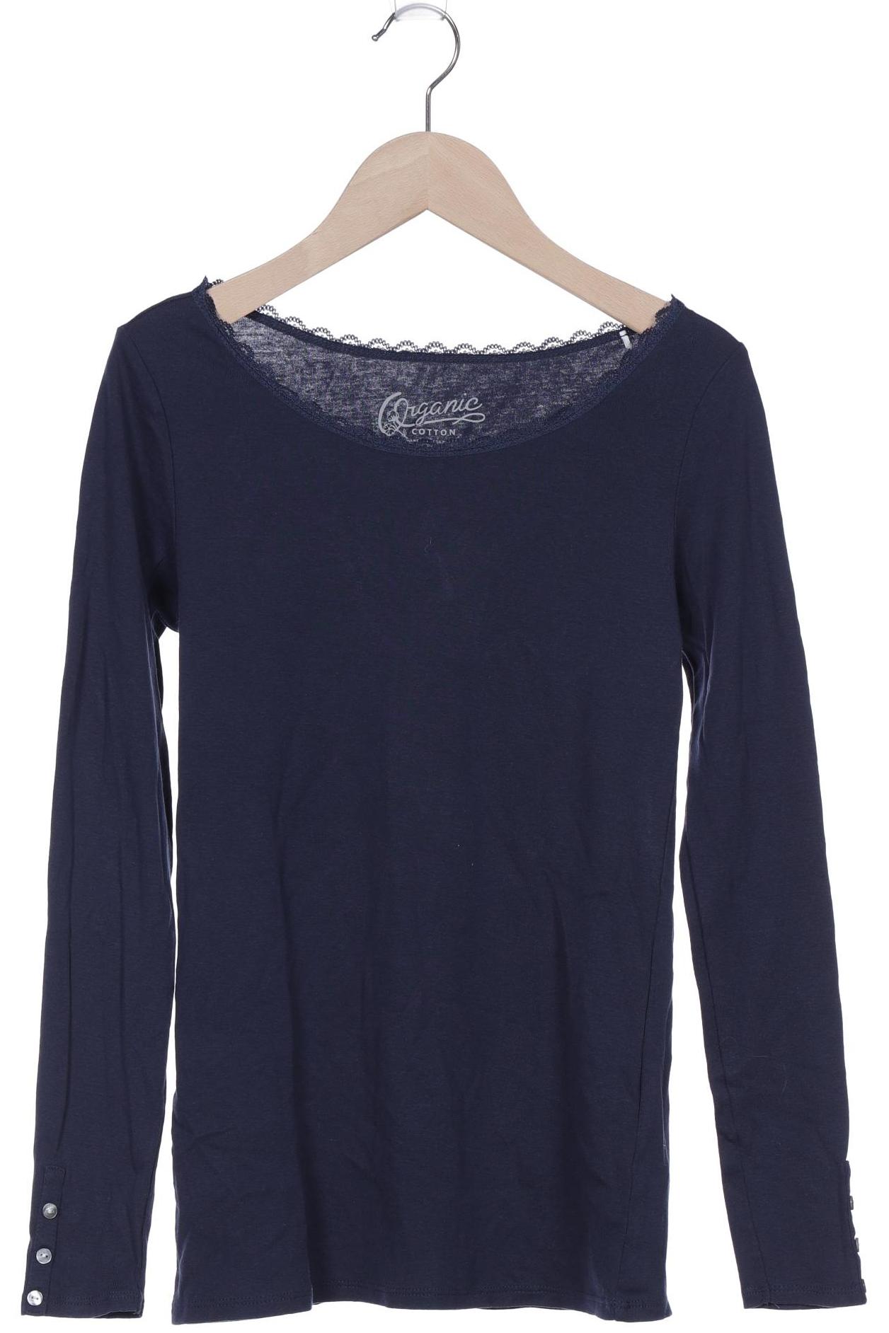 

edc by Esprit Damen Langarmshirt, marineblau, Gr. 36