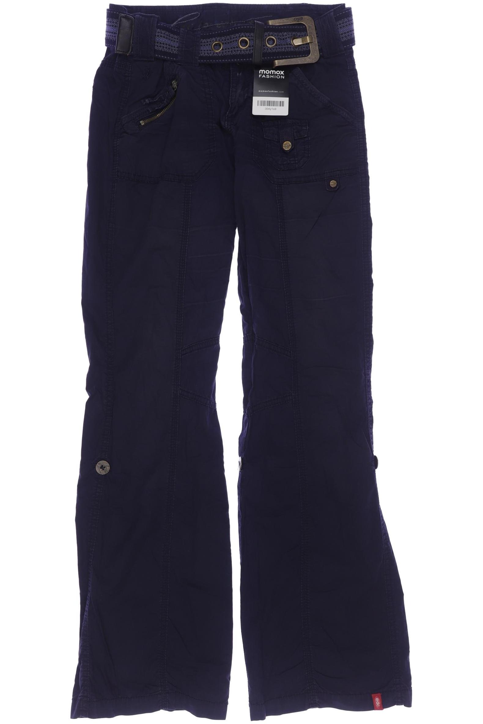 

edc by Esprit Damen Stoffhose, marineblau, Gr. 32