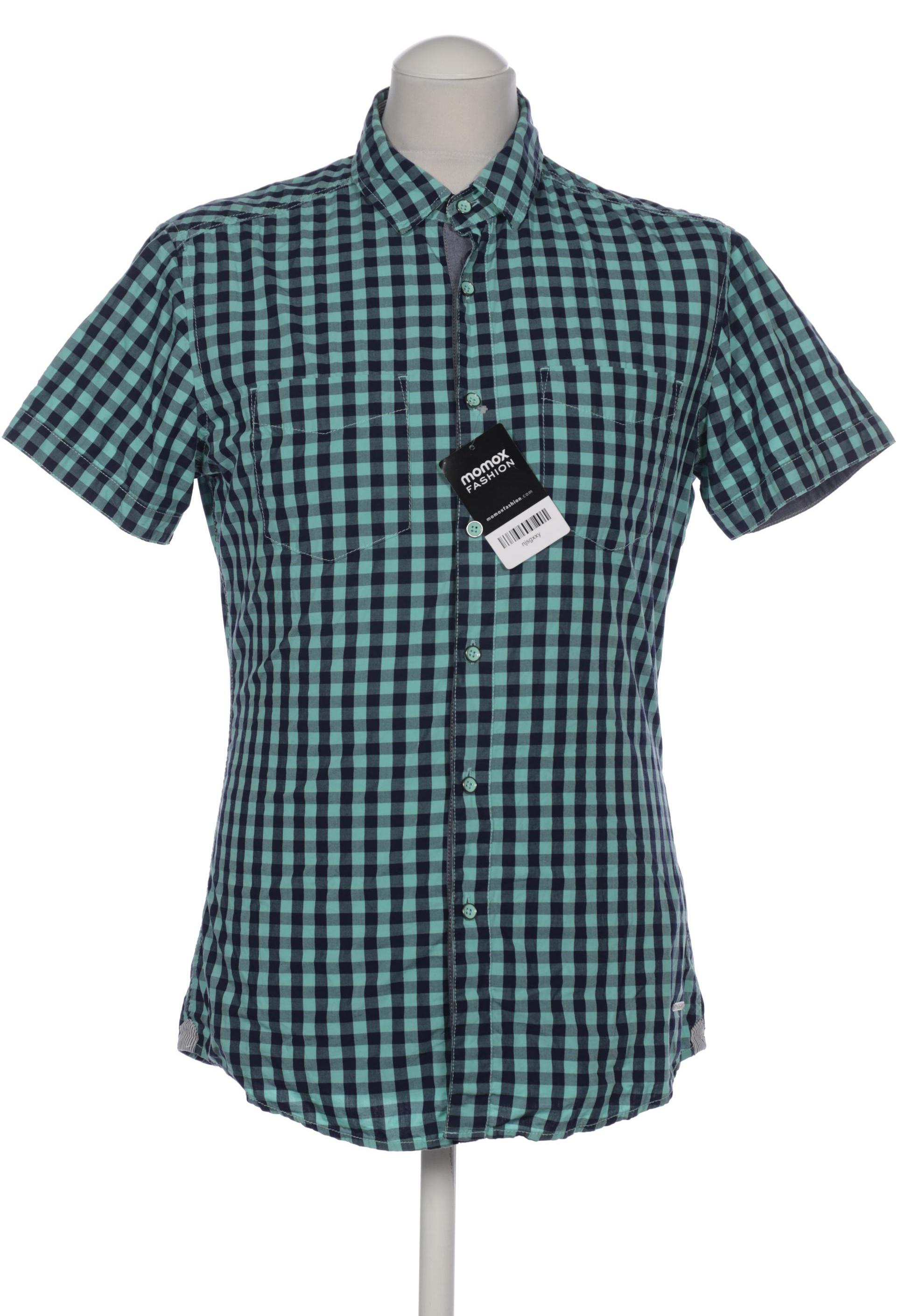 

edc by Esprit Herren Hemd, türkis, Gr. 46
