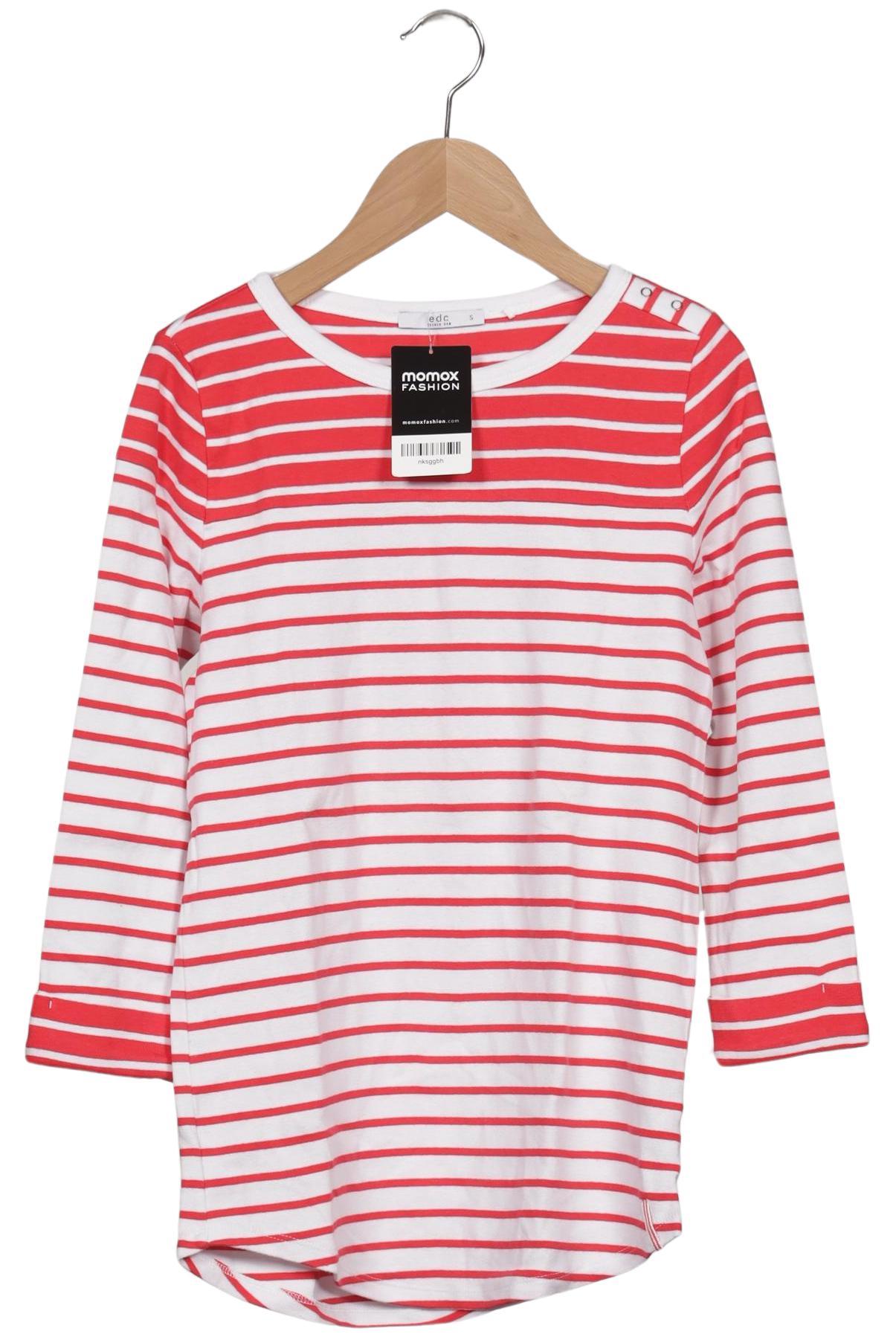 

edc by Esprit Damen Langarmshirt, mehrfarbig, Gr. 36