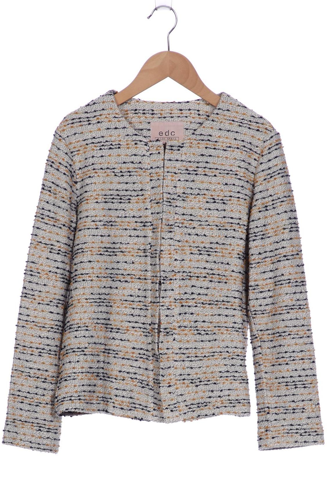 

edc by Esprit Damen Strickjacke, grau, Gr. 36