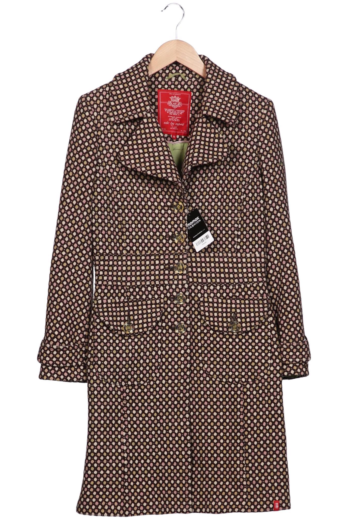 

edc by Esprit Damen Mantel, mehrfarbig, Gr. 36