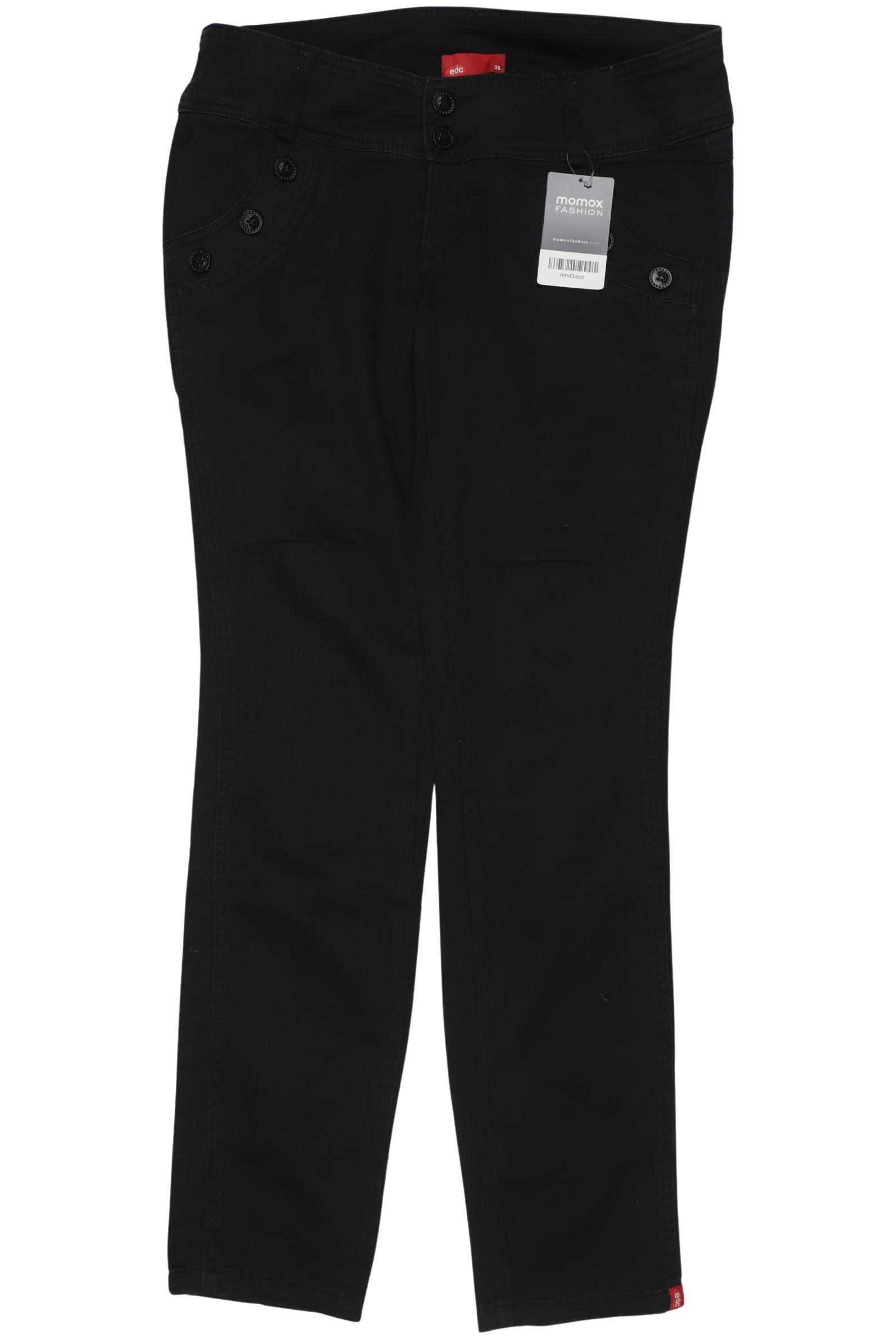 

edc by Esprit Damen Jeans, schwarz, Gr. 36