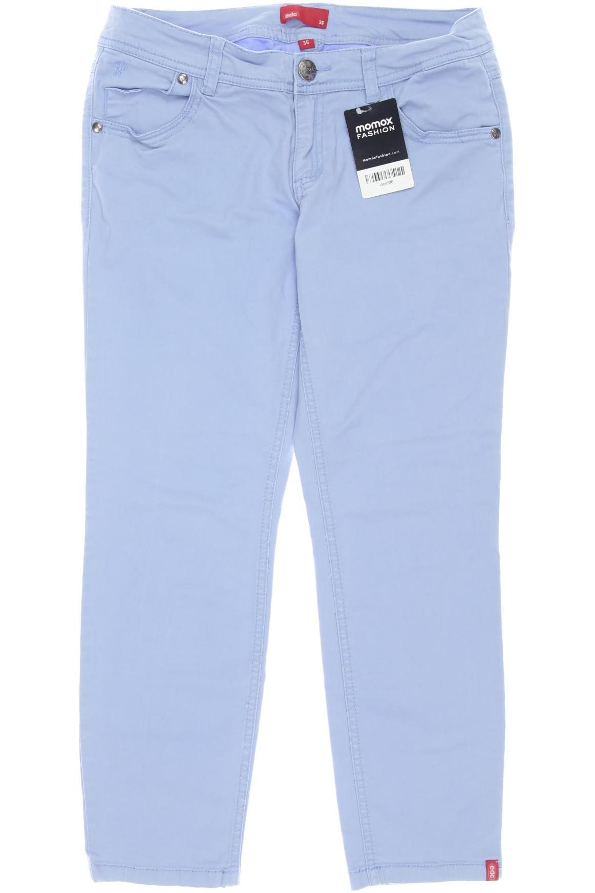 

edc by Esprit Damen Stoffhose, blau, Gr. 36