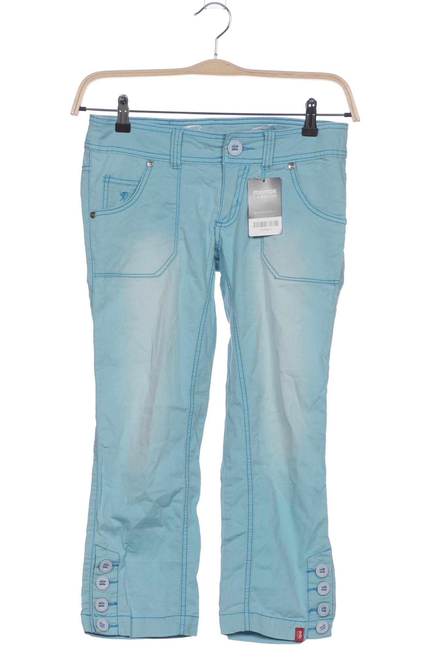 

edc by Esprit Damen Stoffhose, hellblau, Gr. 36