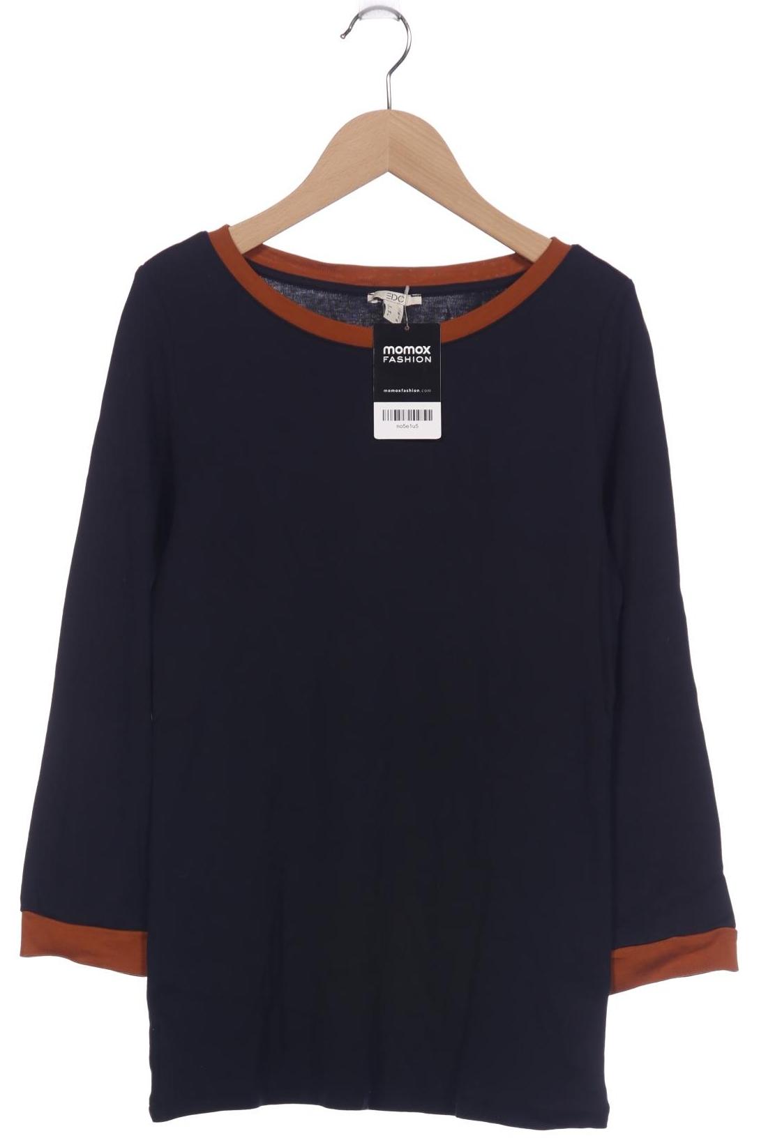 

edc by Esprit Damen Langarmshirt, marineblau, Gr. 42