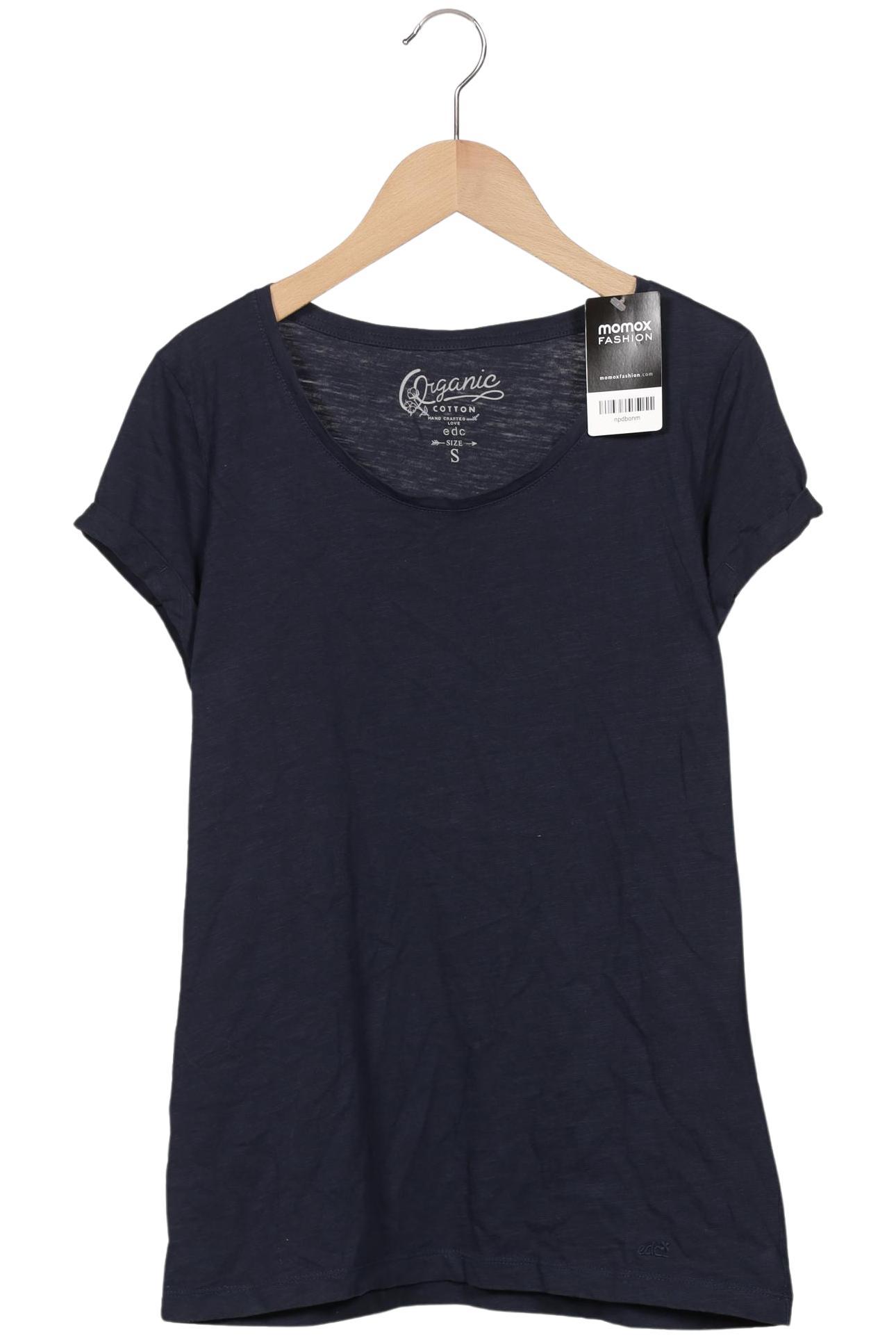 

edc by Esprit Damen T-Shirt, marineblau, Gr. 36