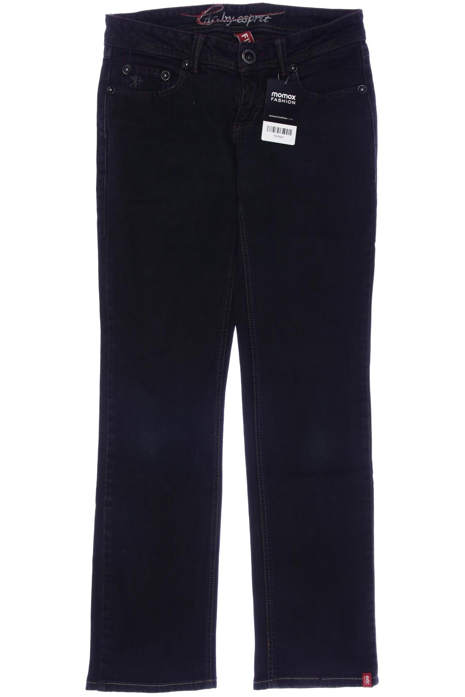 

edc by Esprit Damen Jeans, schwarz, Gr. 27