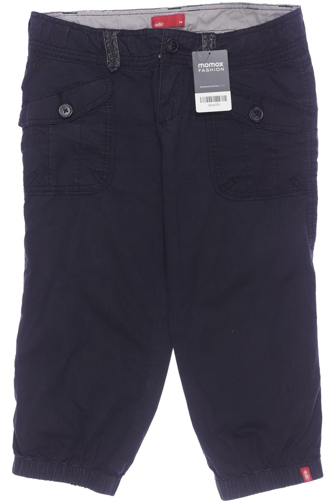 

edc by Esprit Damen Stoffhose, schwarz, Gr. 34