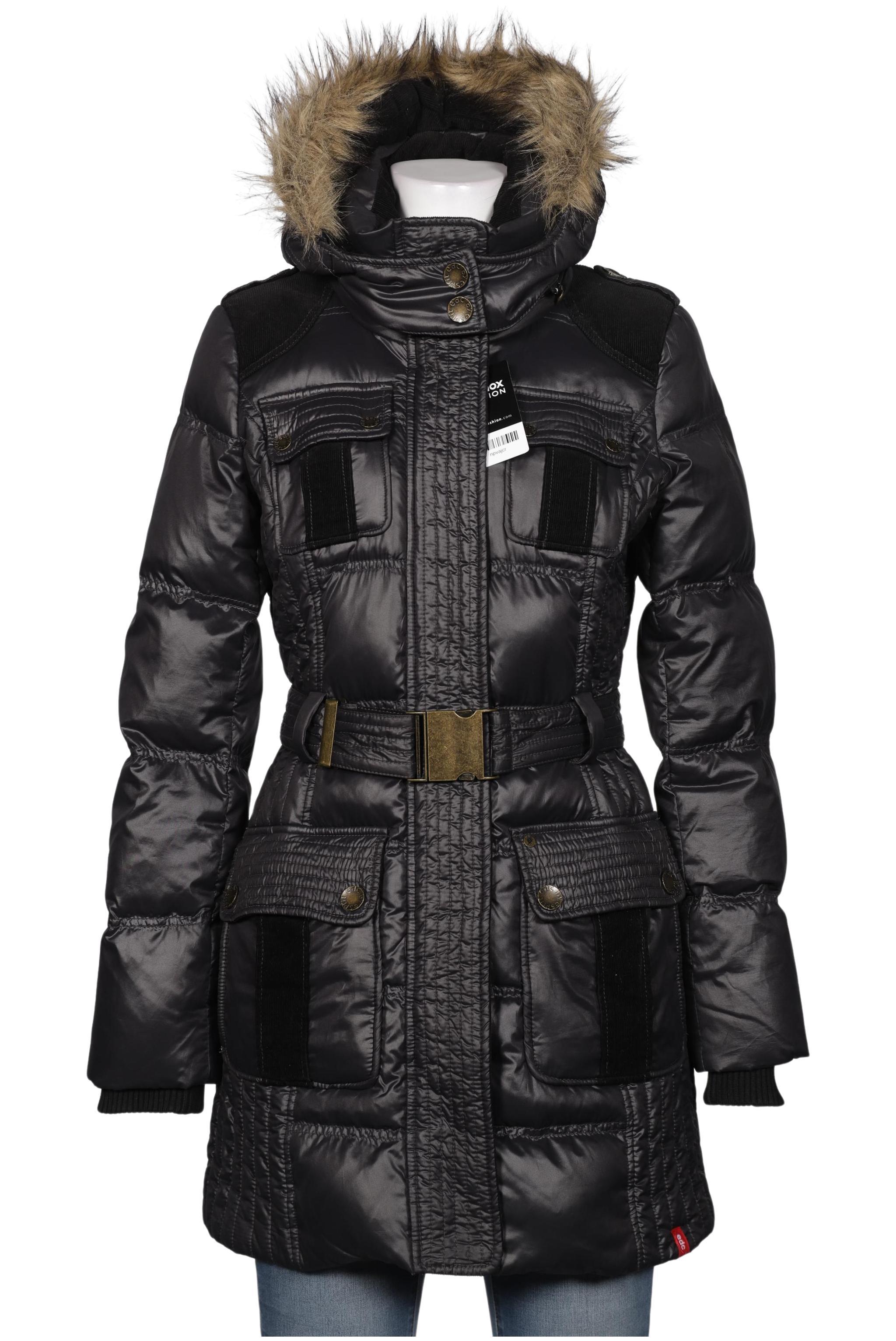 

edc by Esprit Damen Mantel, schwarz, Gr. 34