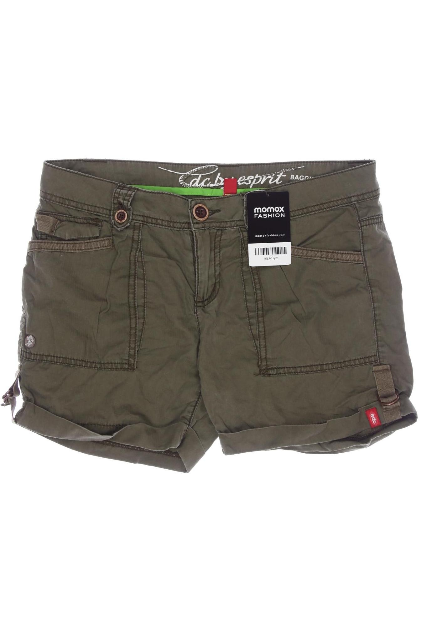 

edc by Esprit Damen Shorts, grün, Gr. 32