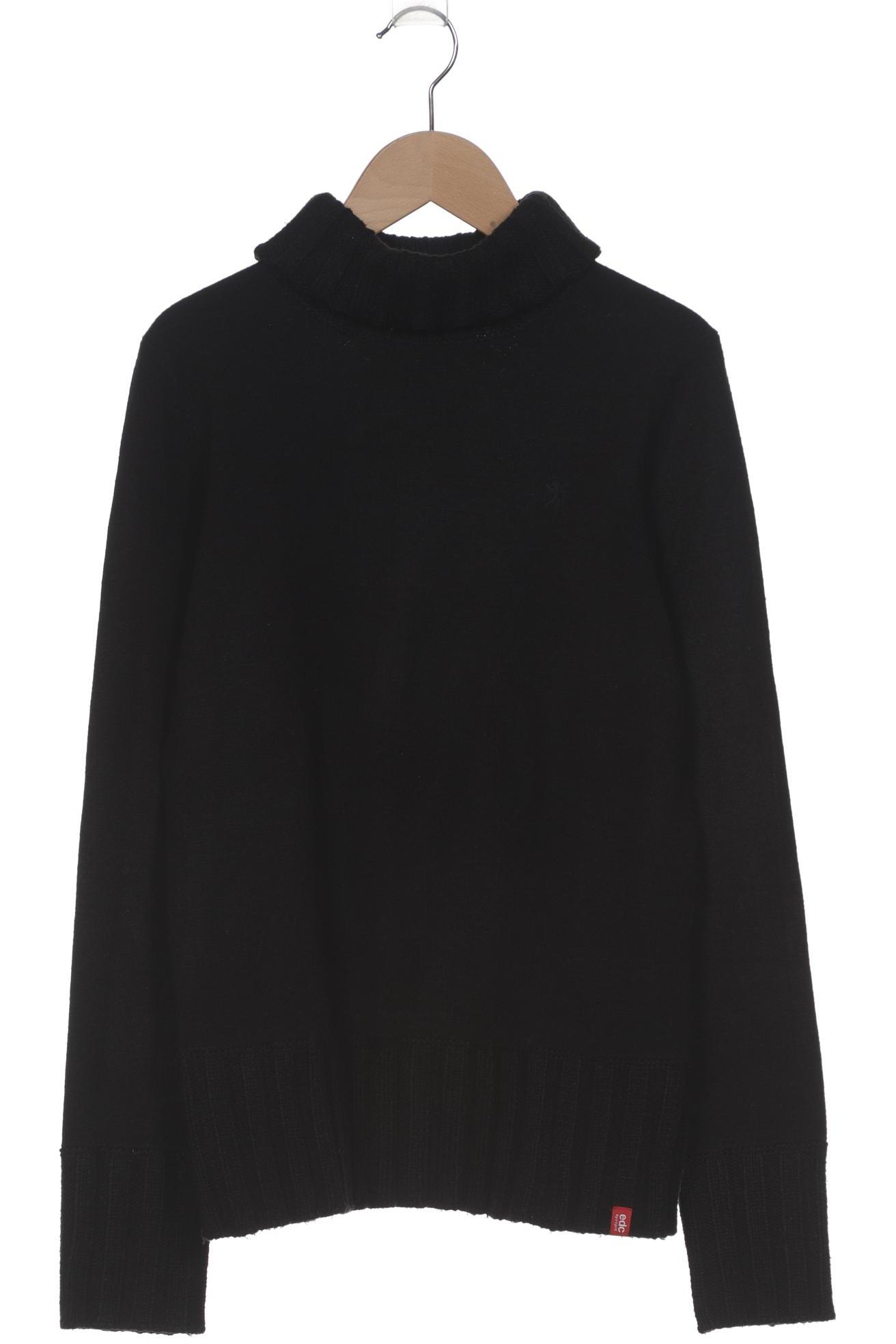 

edc by Esprit Damen Pullover, schwarz, Gr. 38