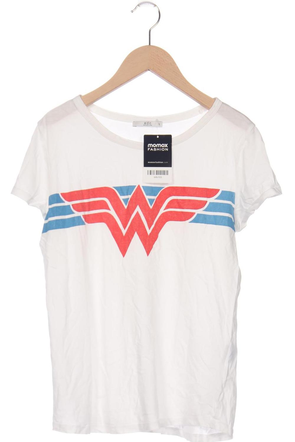 

edc by Esprit Damen T-Shirt, weiß, Gr. 36