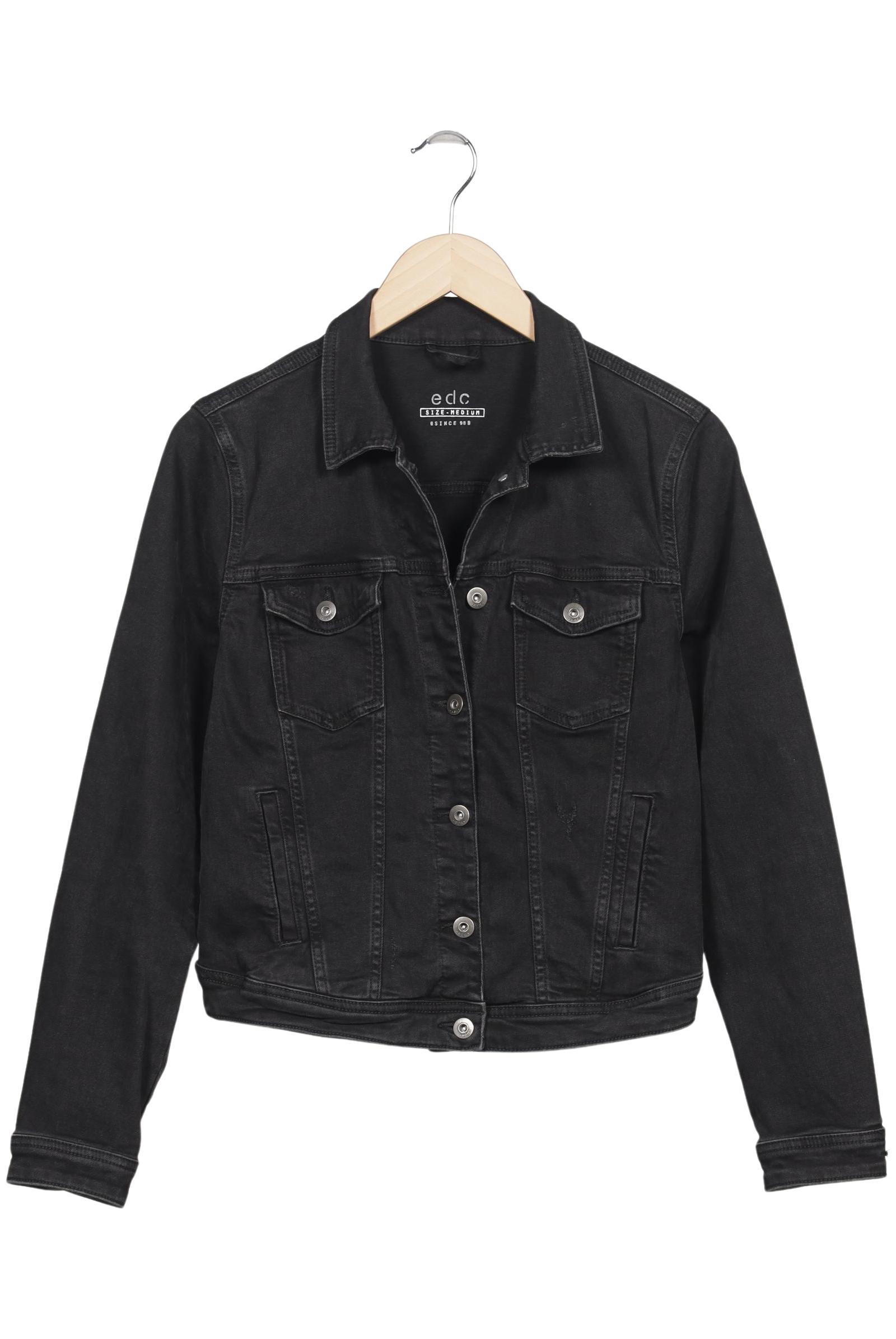 

edc by Esprit Damen Jacke, schwarz, Gr. 38