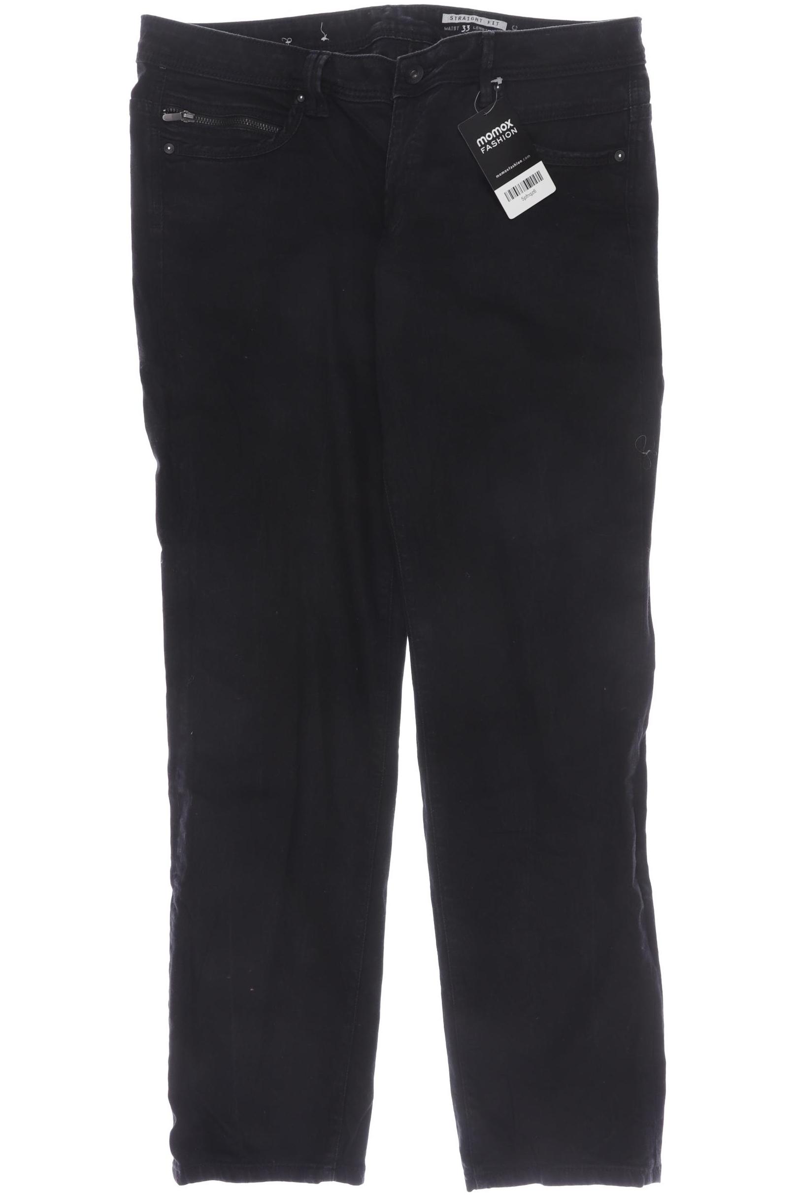 

edc by Esprit Damen Jeans, schwarz, Gr. 33