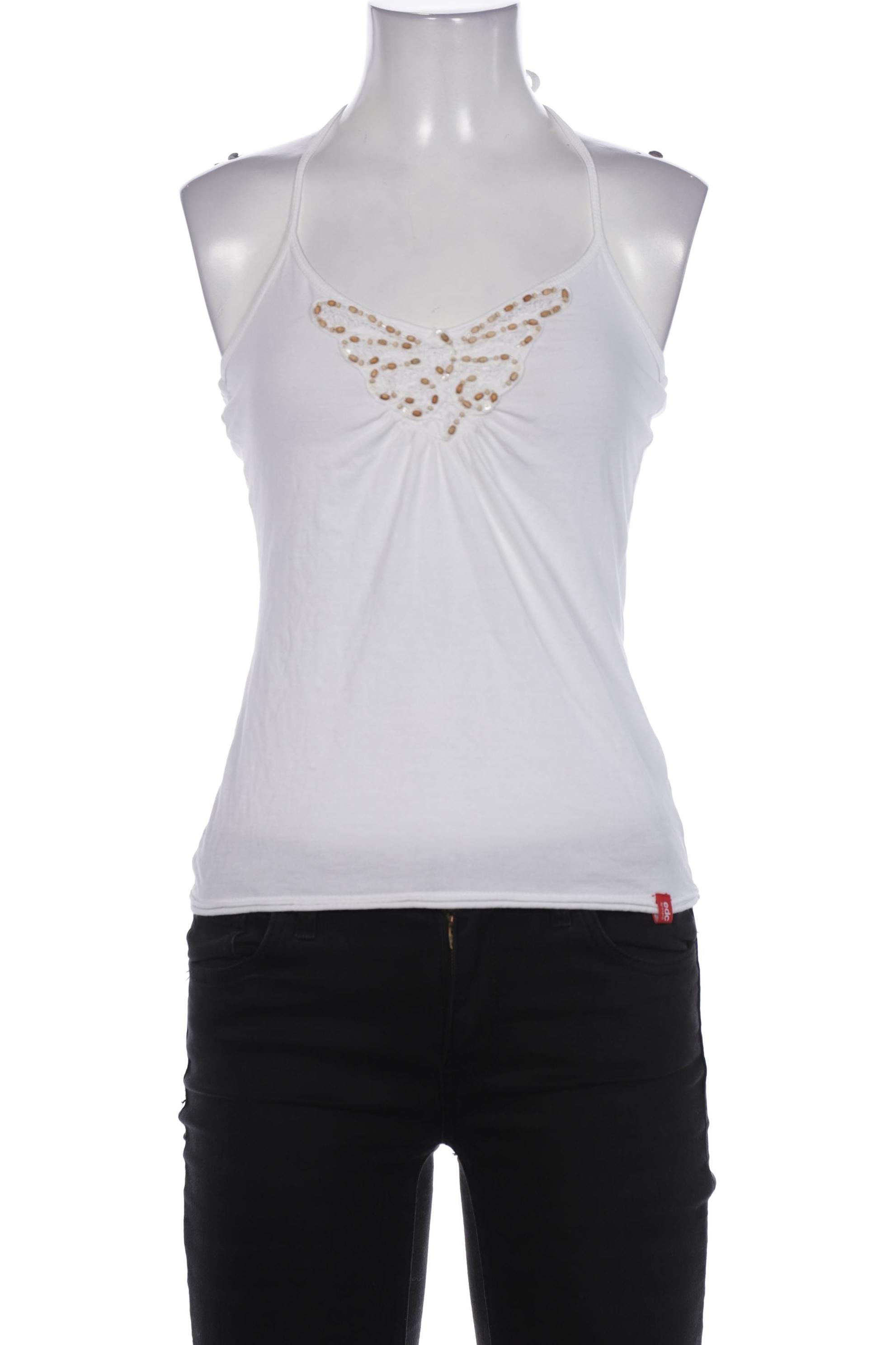 

edc by Esprit Damen Top, weiß, Gr. 34