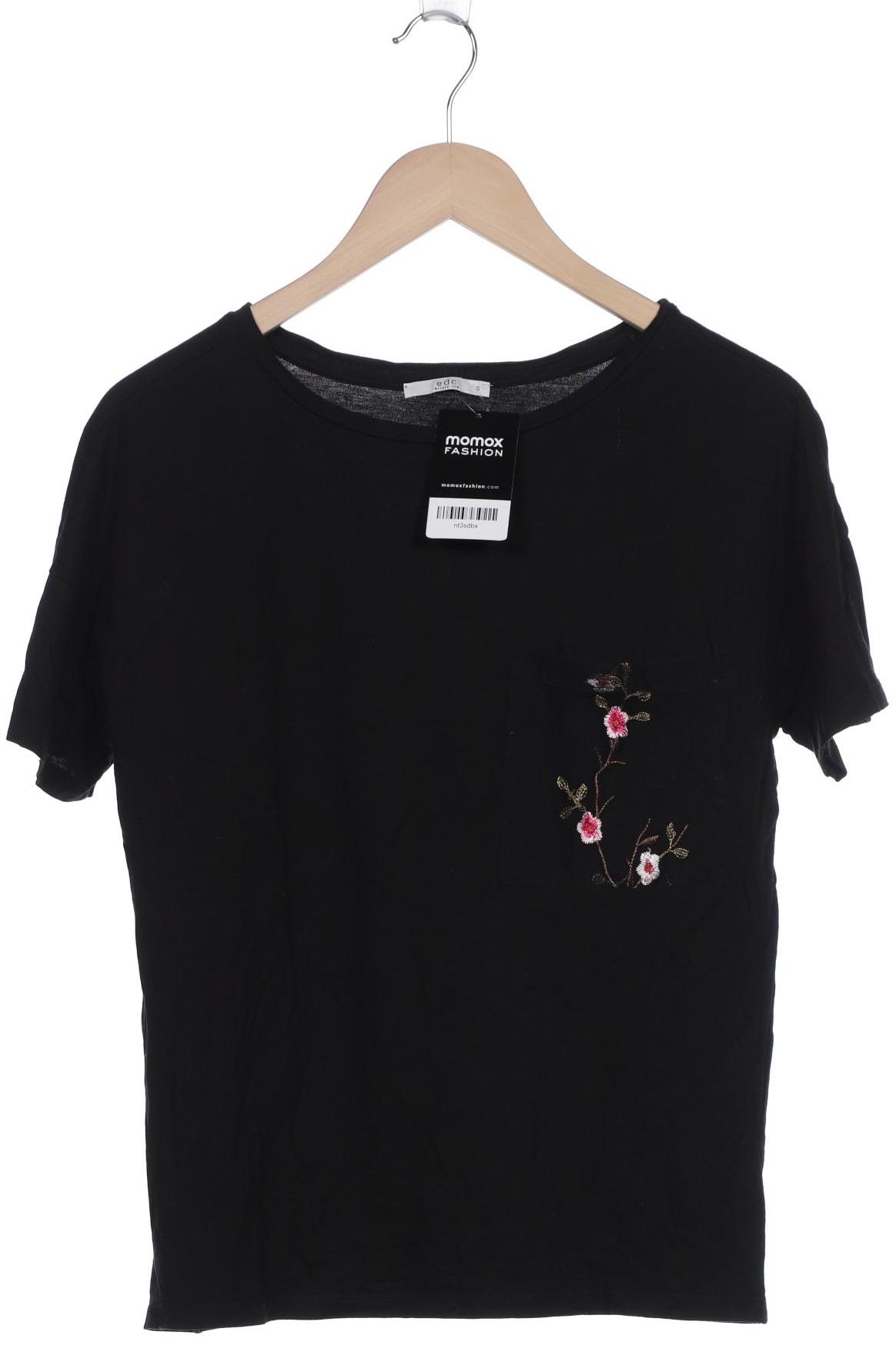 

edc by Esprit Damen T-Shirt, schwarz