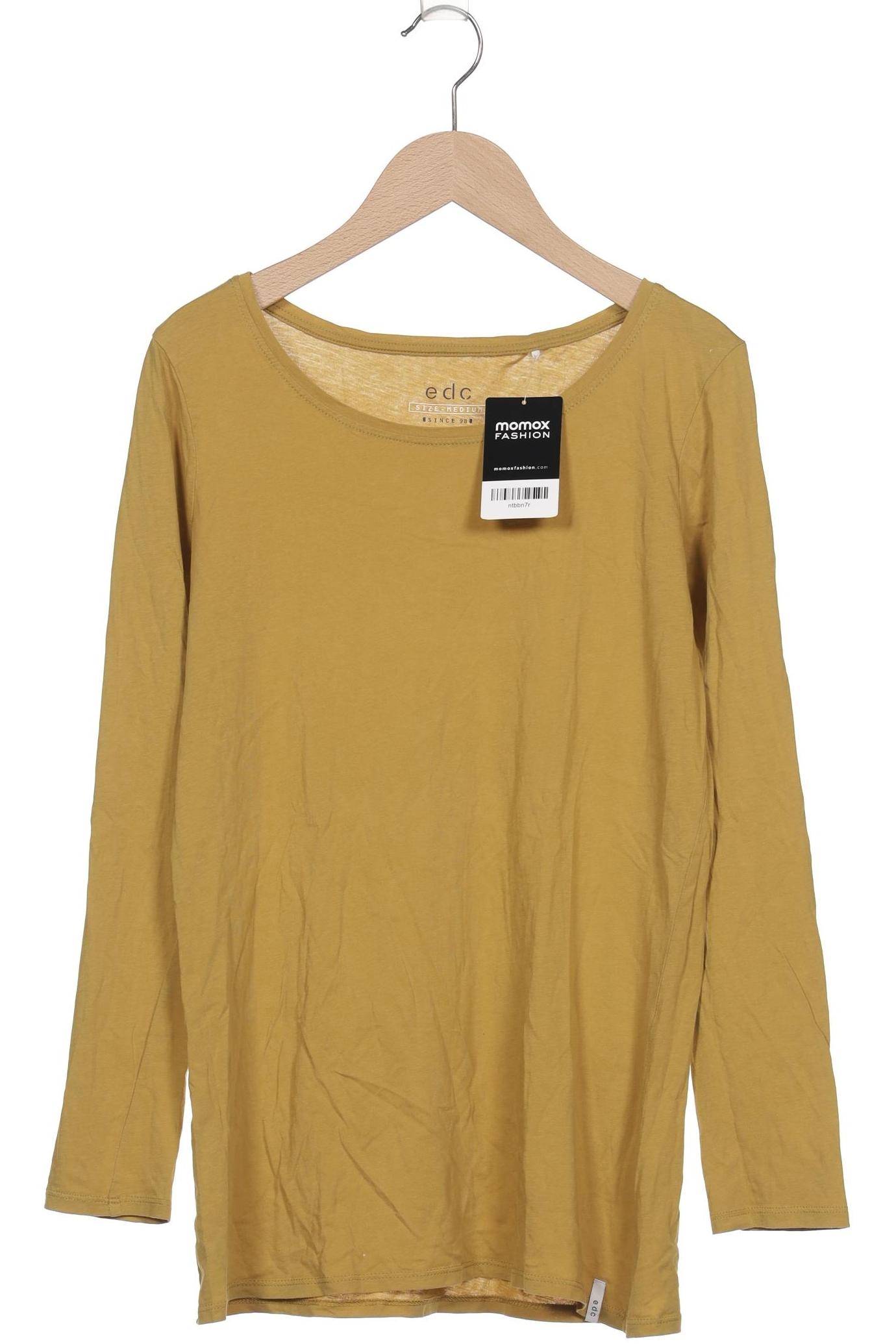 

edc by Esprit Damen Langarmshirt, gelb, Gr. 38