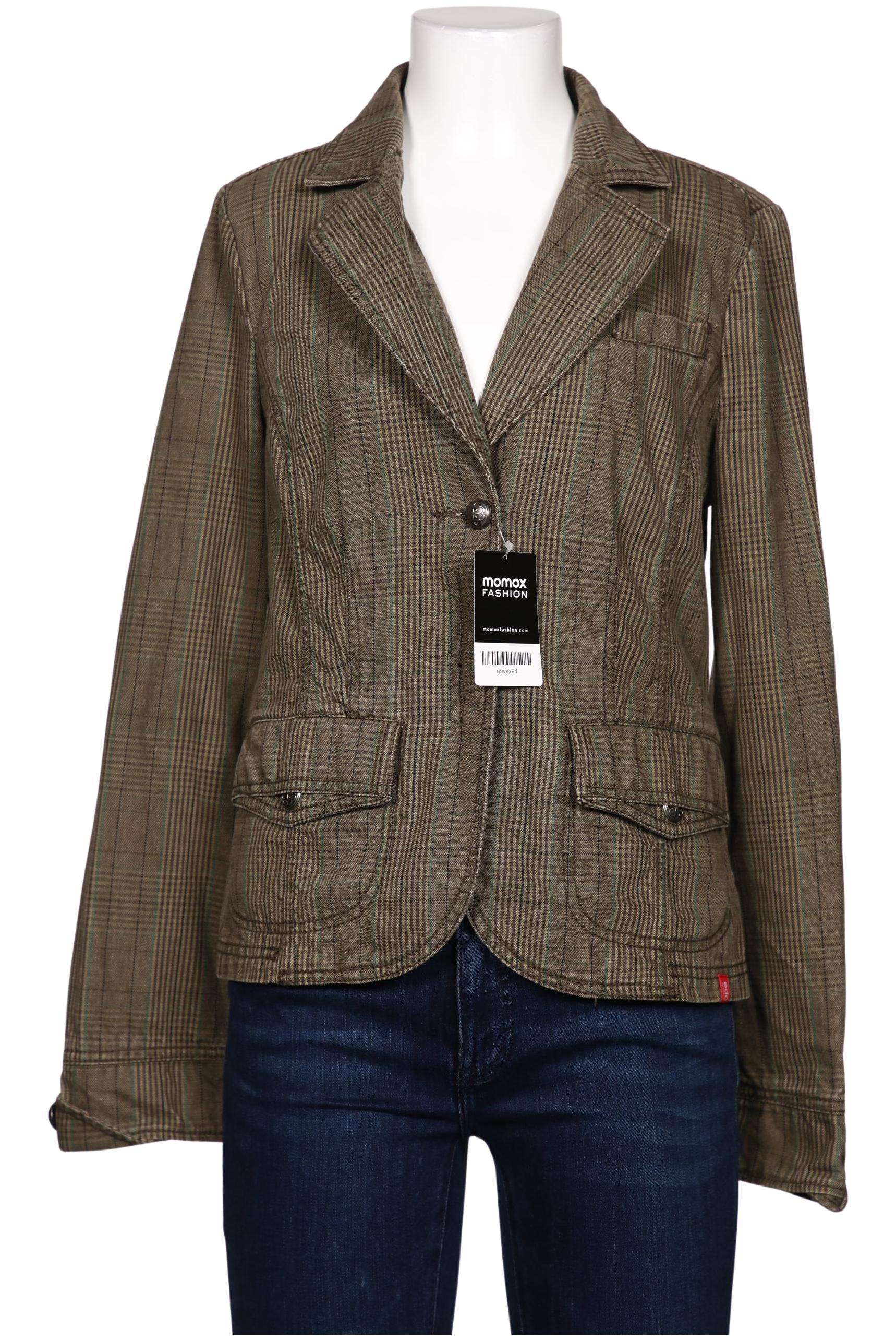 

edc by Esprit Damen Blazer, grün, Gr. 38