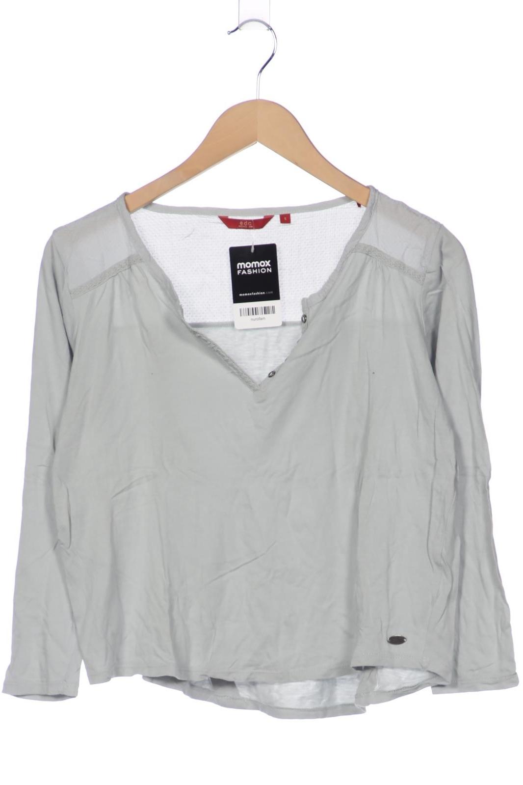 

edc by Esprit Damen Langarmshirt, grau, Gr. 36