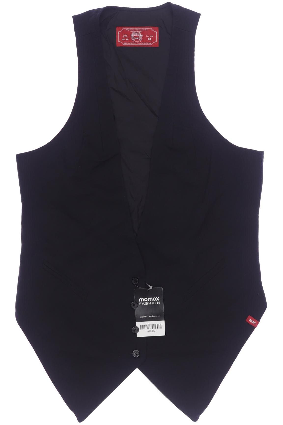 

edc by Esprit Damen Weste, schwarz, Gr. 44