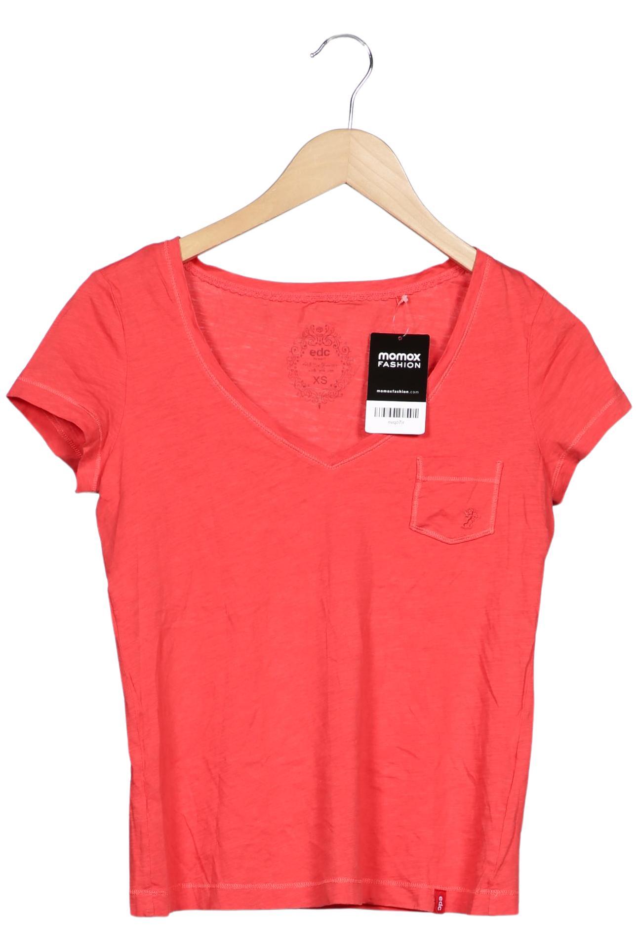 

edc by Esprit Damen T-Shirt, rot, Gr. 34