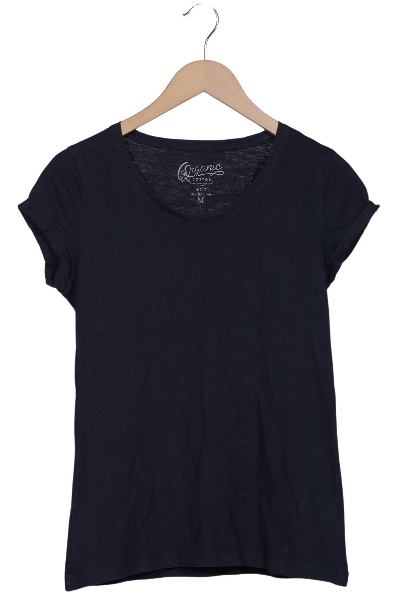 

edc by Esprit Damen T-Shirt, marineblau, Gr. 38